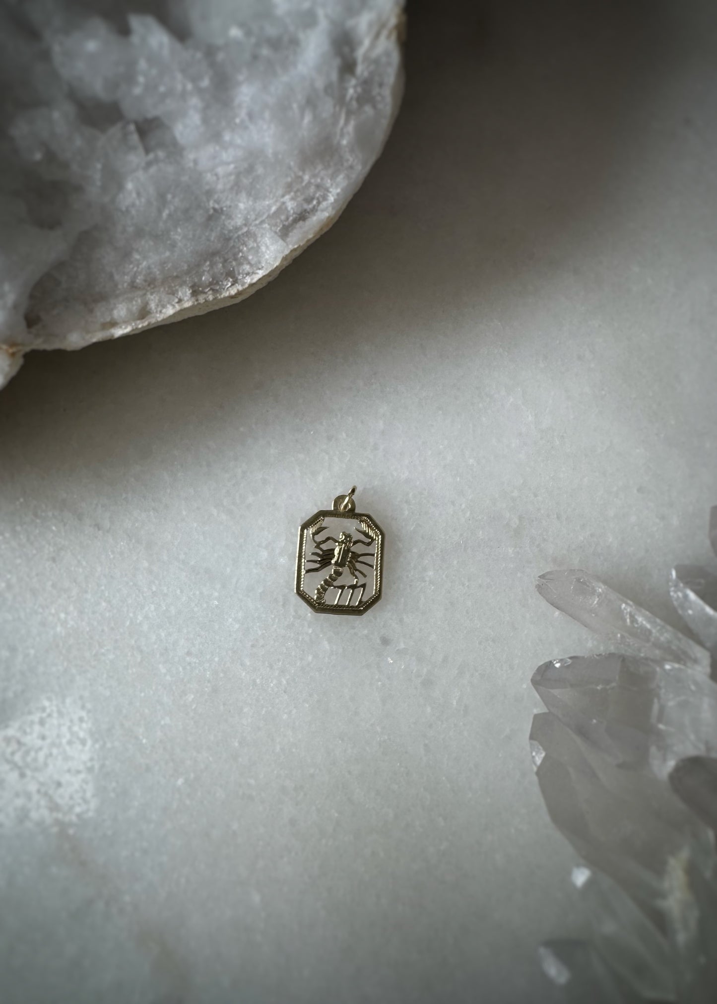 Estate 14k + Scorpio Astrological Charm