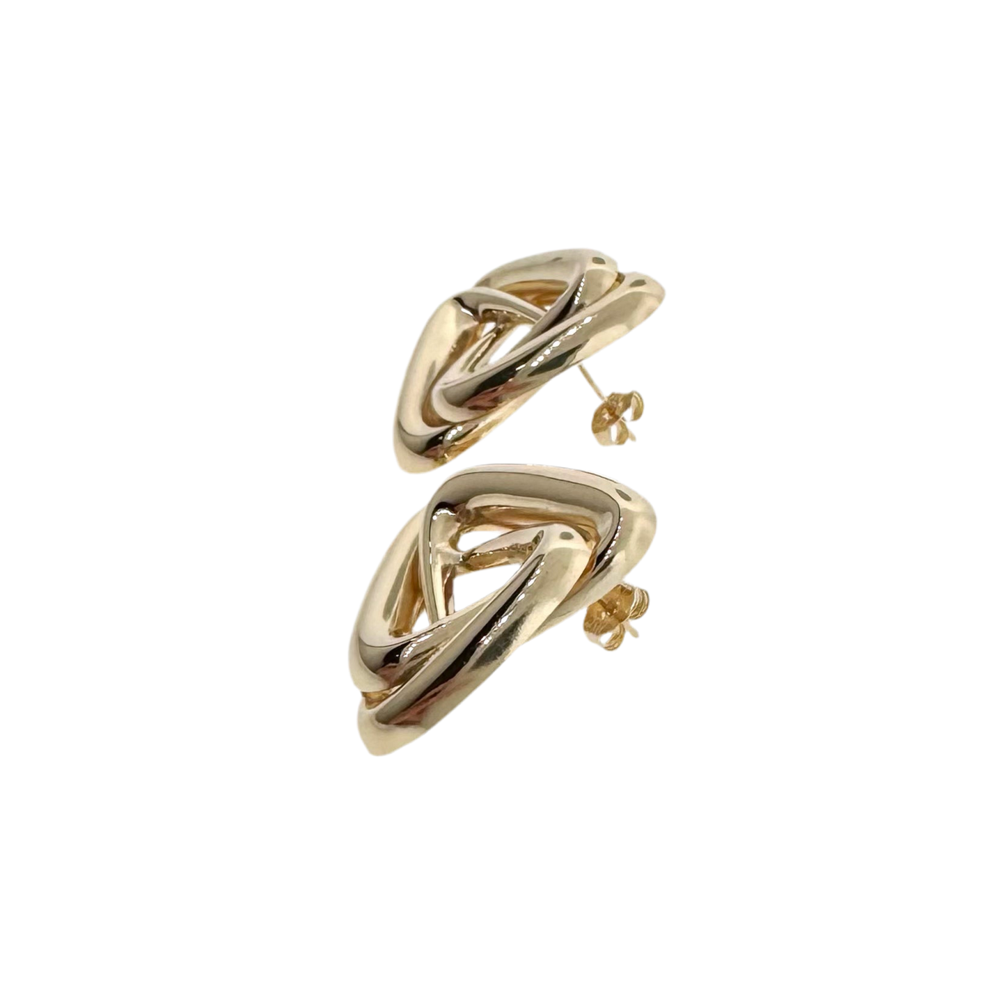 Estate 14k + Triangle Earrings
