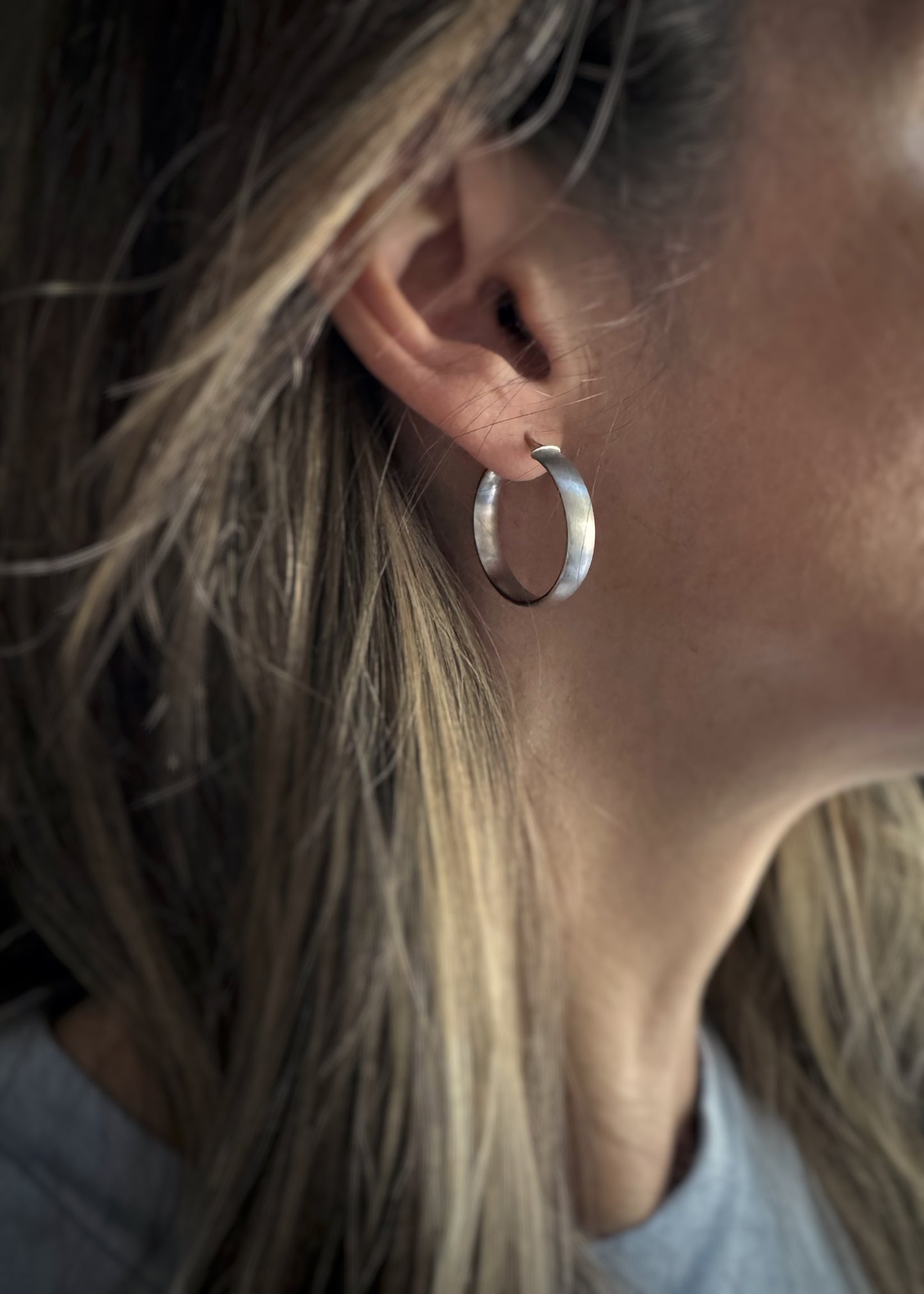 Estate 14k + Classic Hoop Earrings