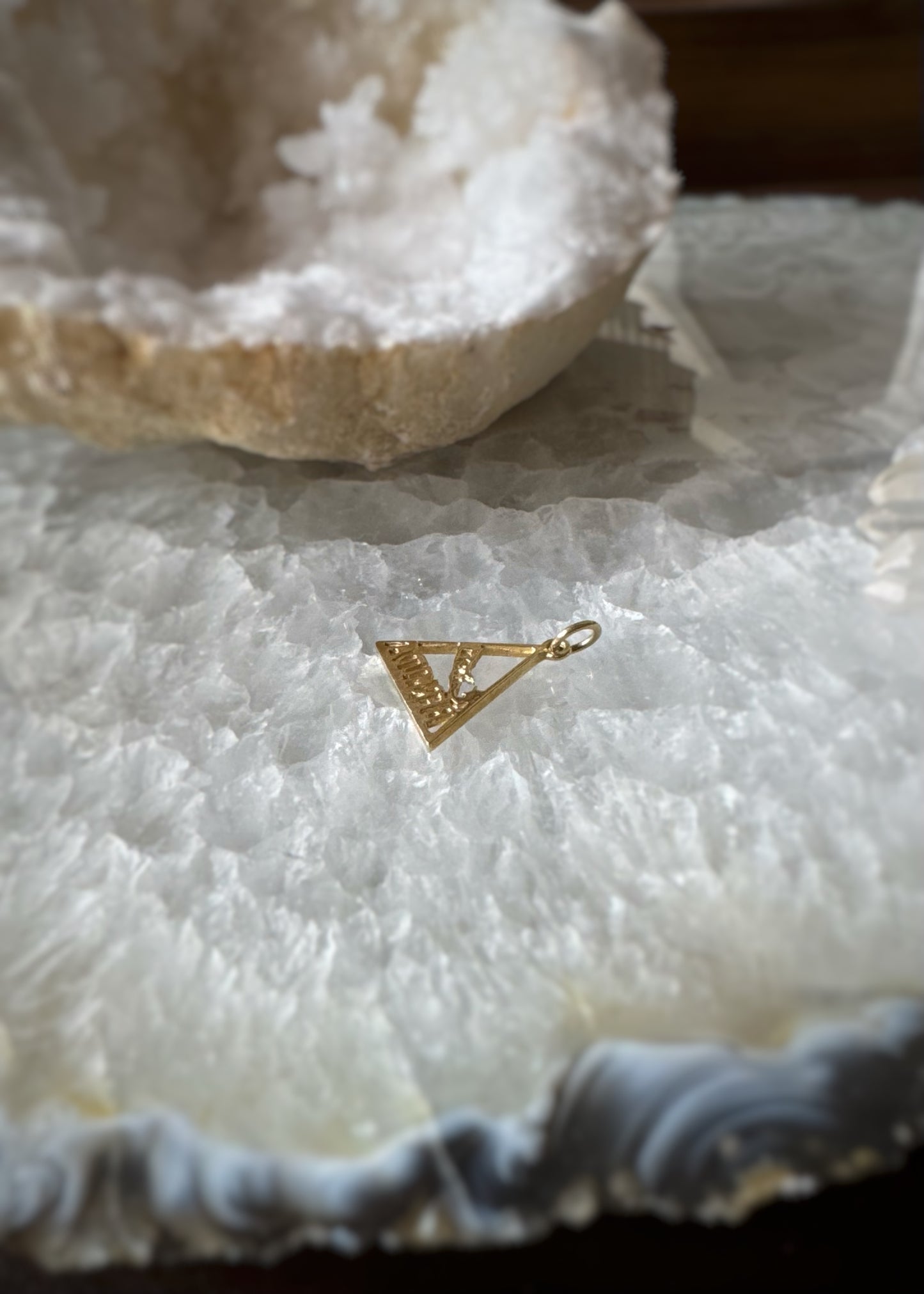 Estate 14k + Bermuda Triangle Charm