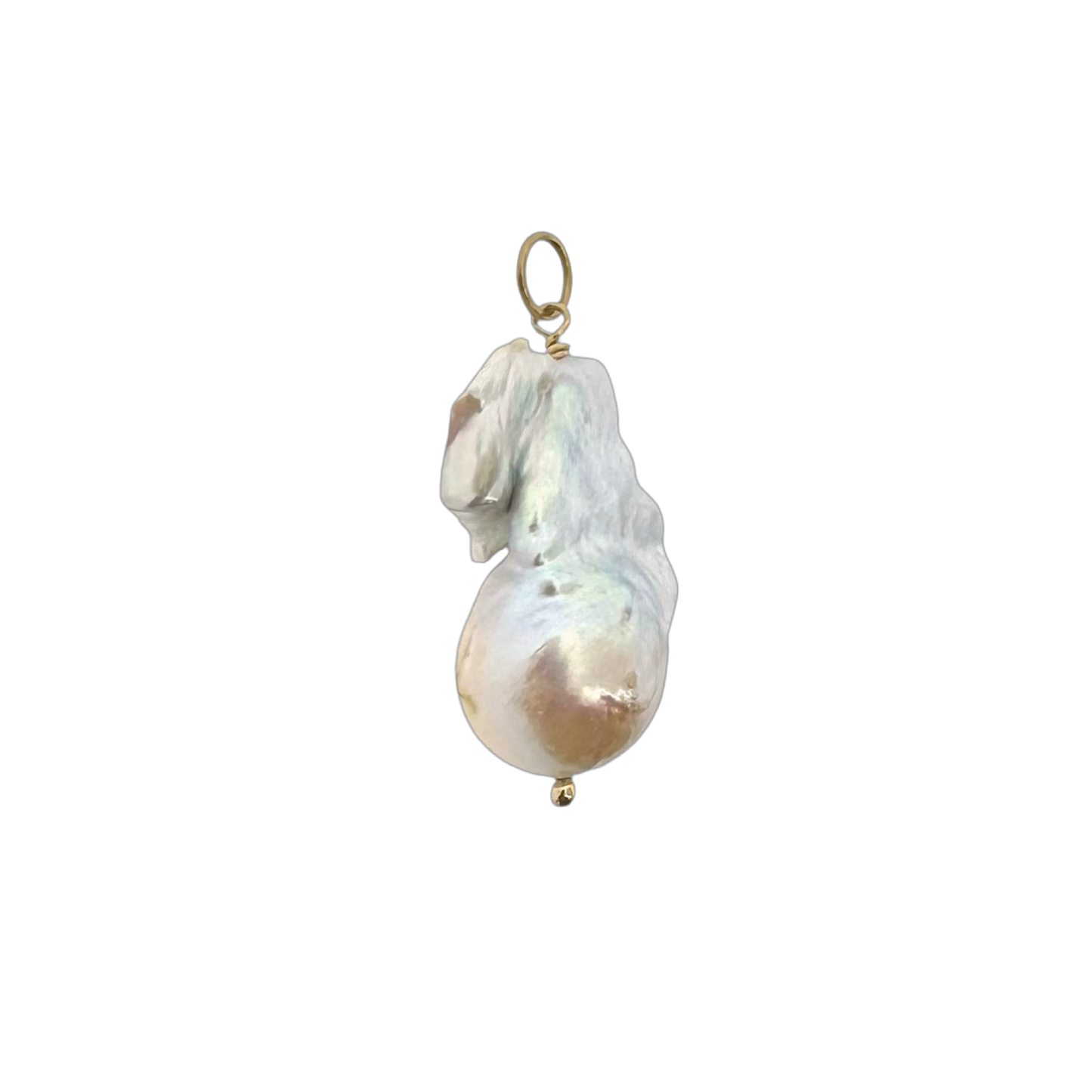 14k + Baroque Pearl Pendant