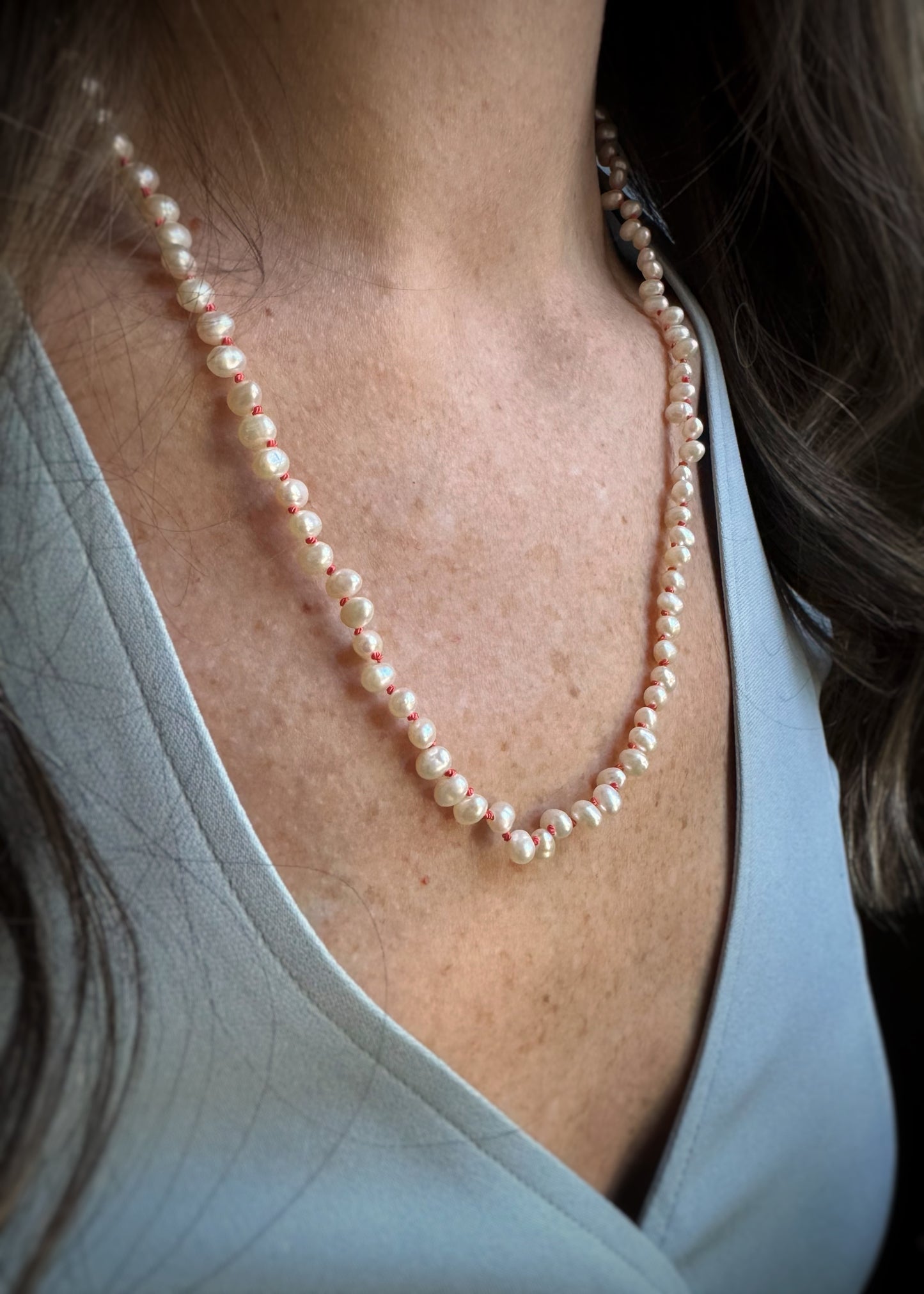 Sterling + Freshwater Pearl Necklace
