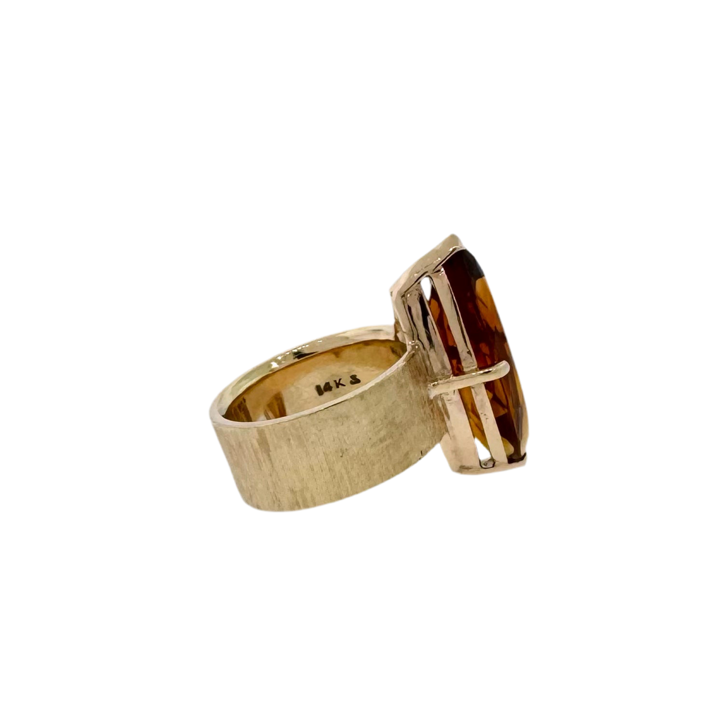 Estate 14k + Citrine Cocktail Ring