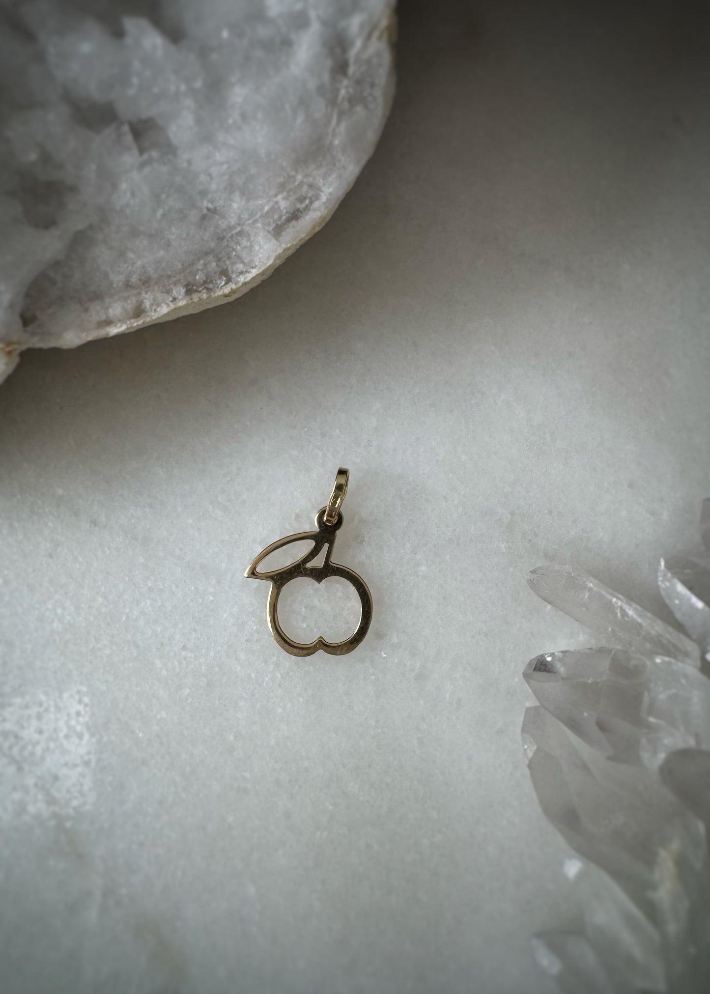 Estate 14k + Apple Charm
