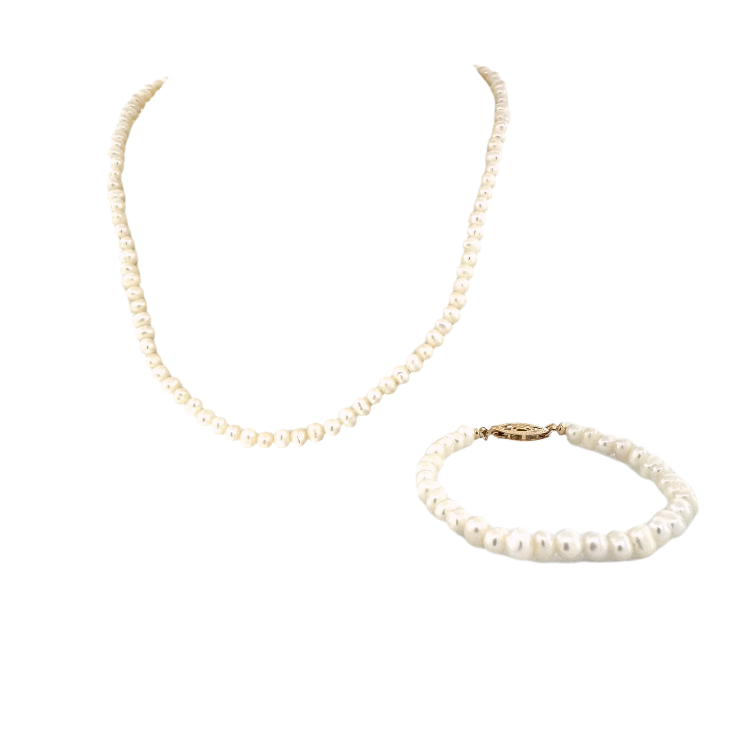 14k + Daughter's First Pearls Set