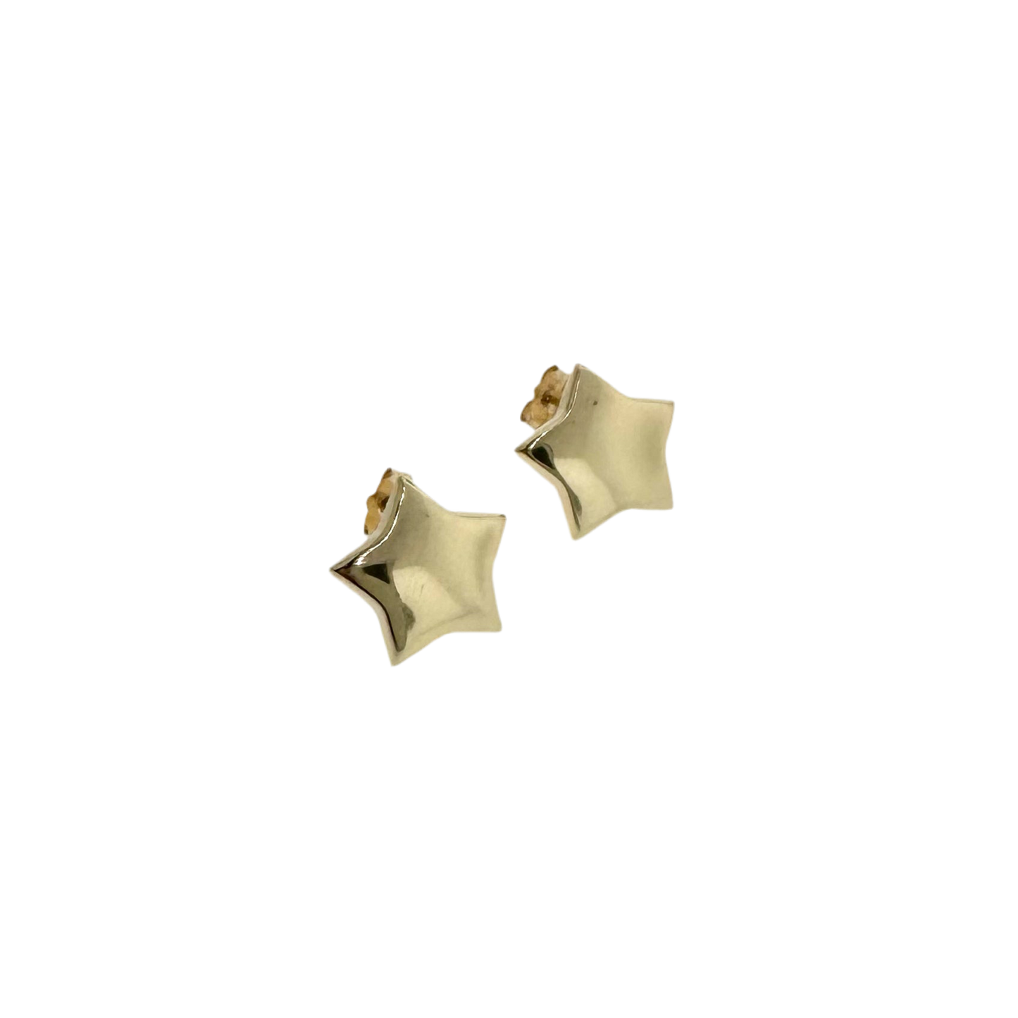 Estate 14k + Star Stud Earrings