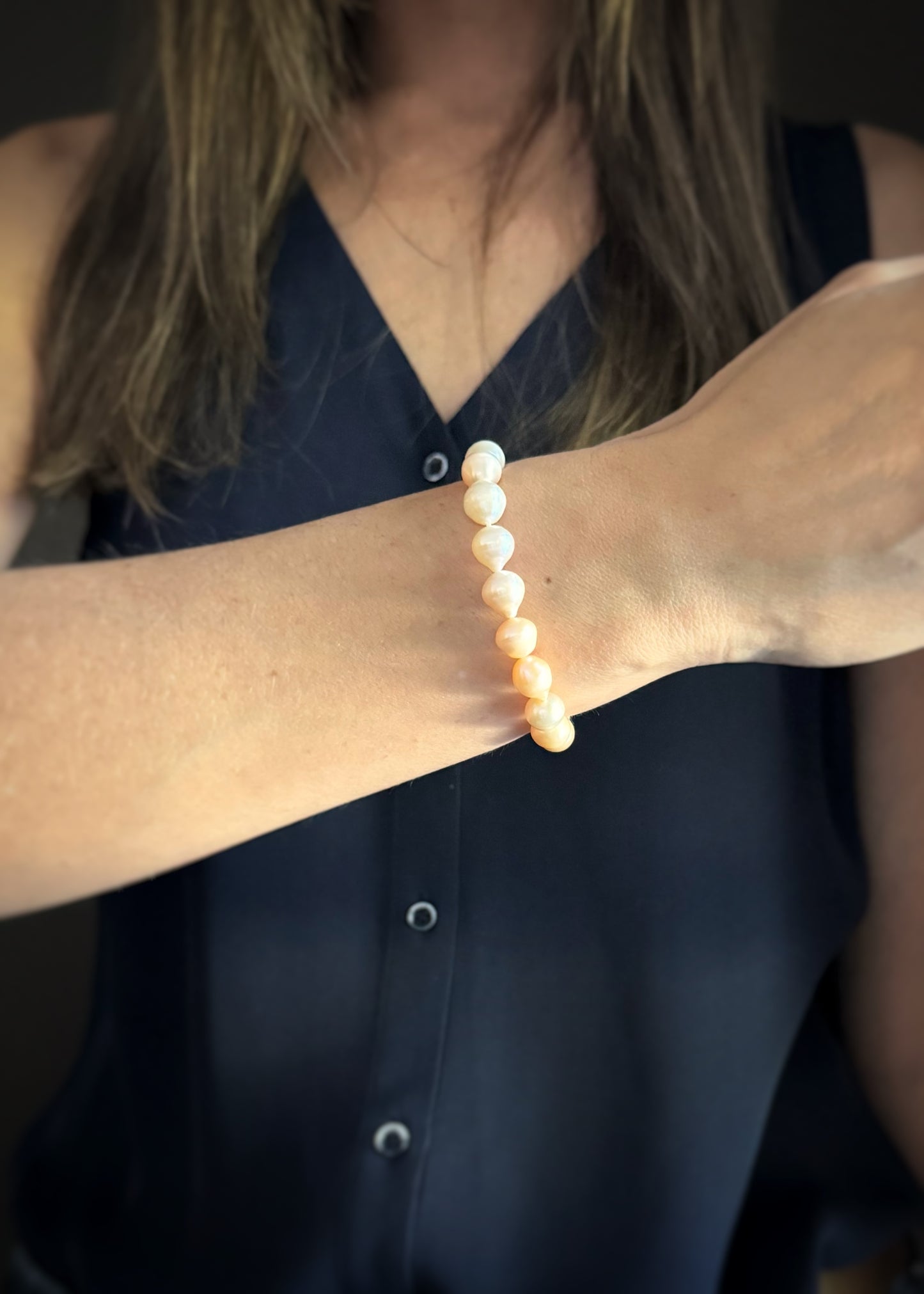 Baroque Pearl Stretch Bracelet