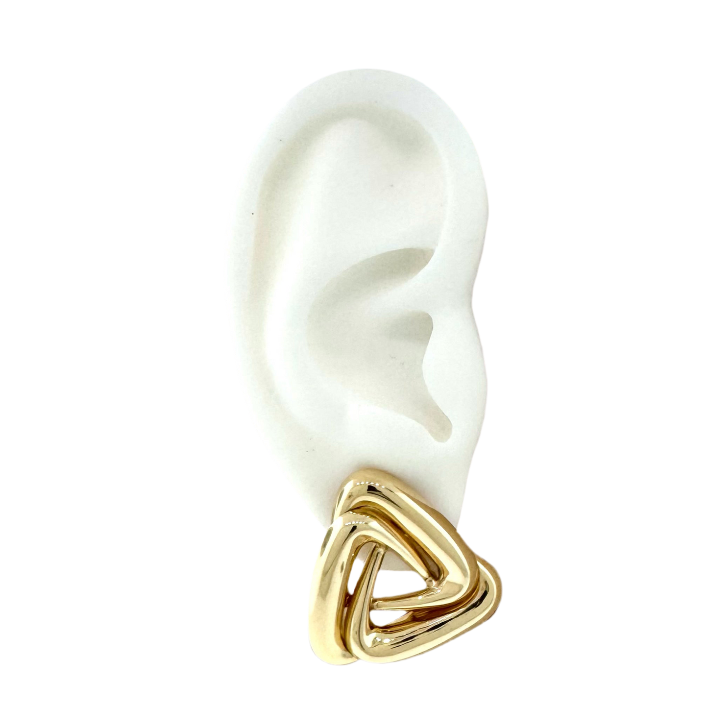Estate 14k + Triangle Earrings