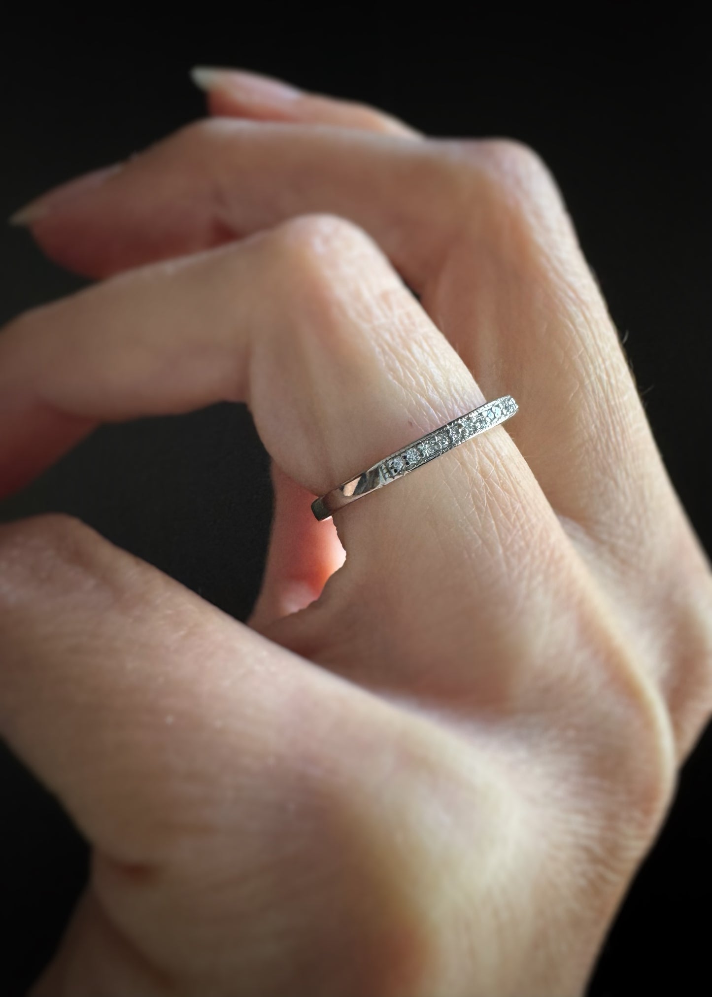 Estate Platinum + Diamond Band