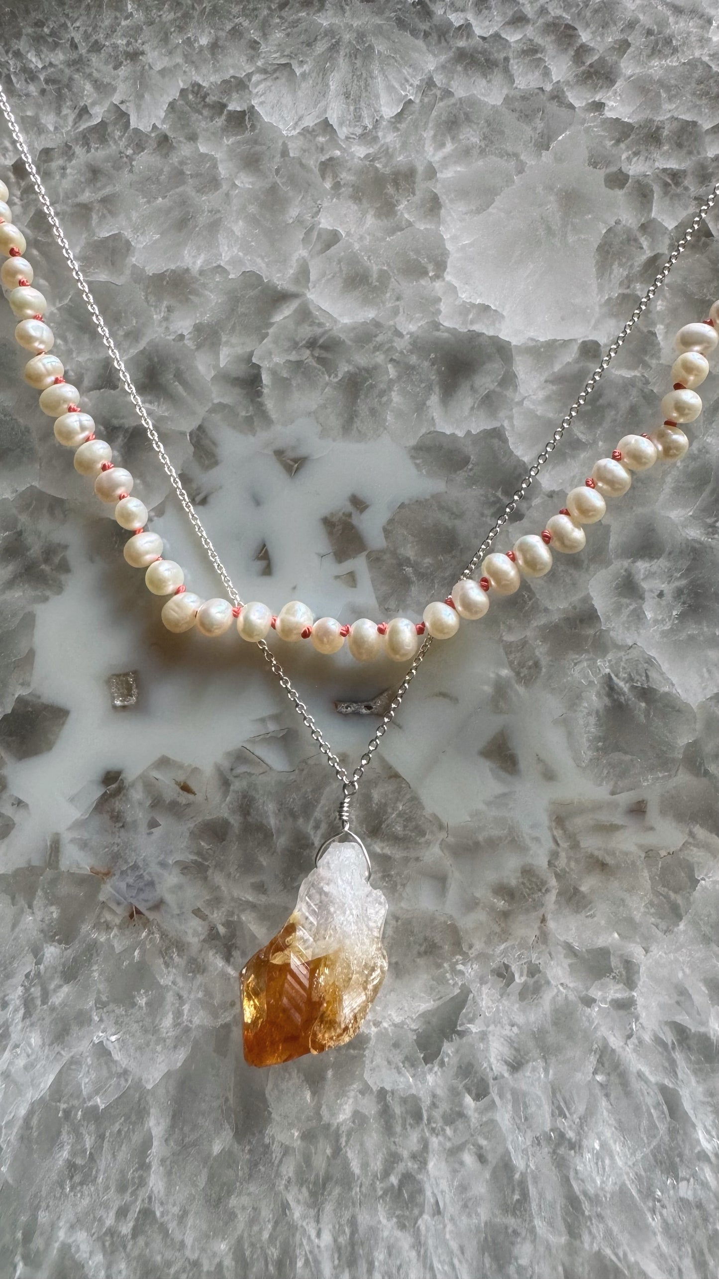 Sterling + Freshwater Pearl Necklace