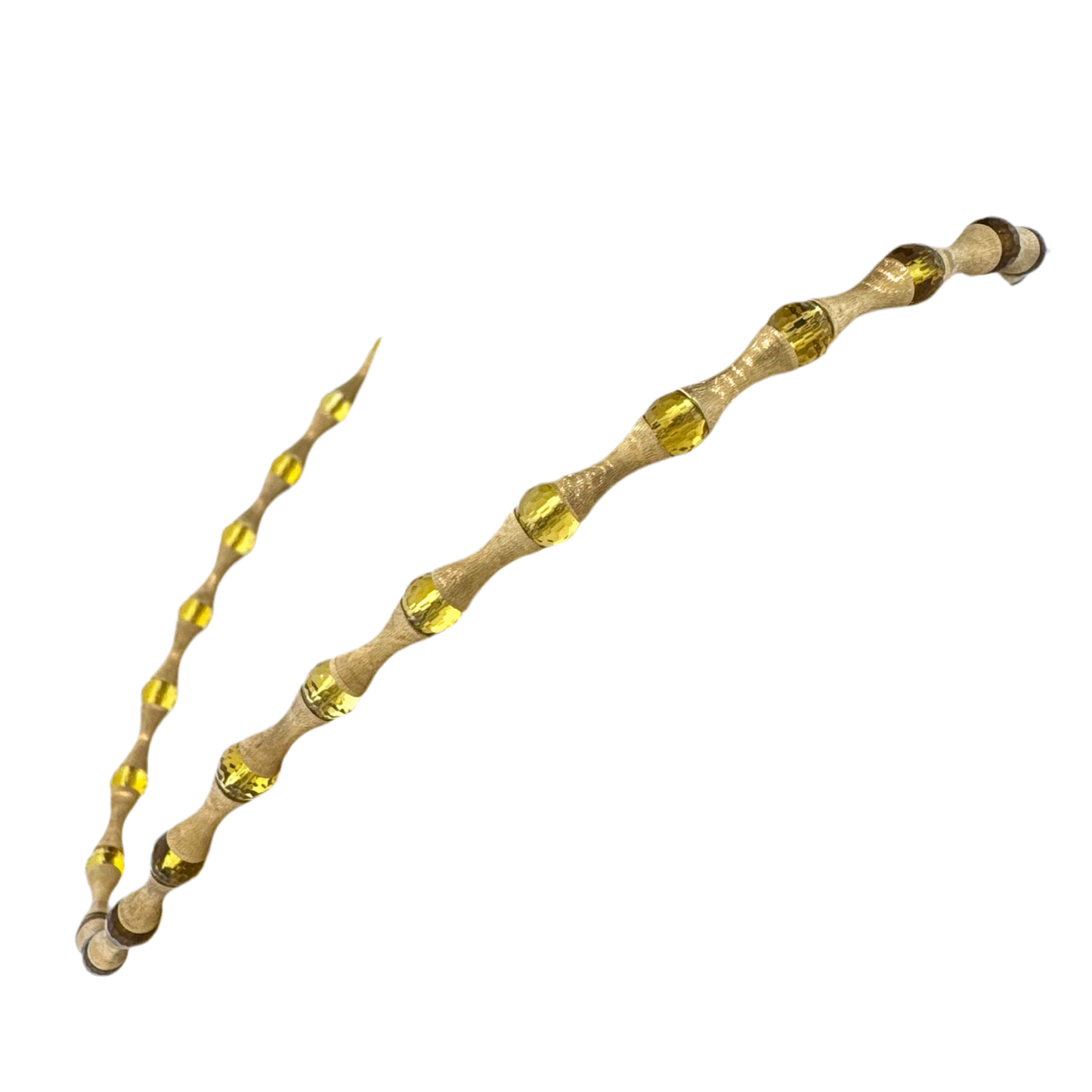 Estate 18k + Beaded Citrine Necklace