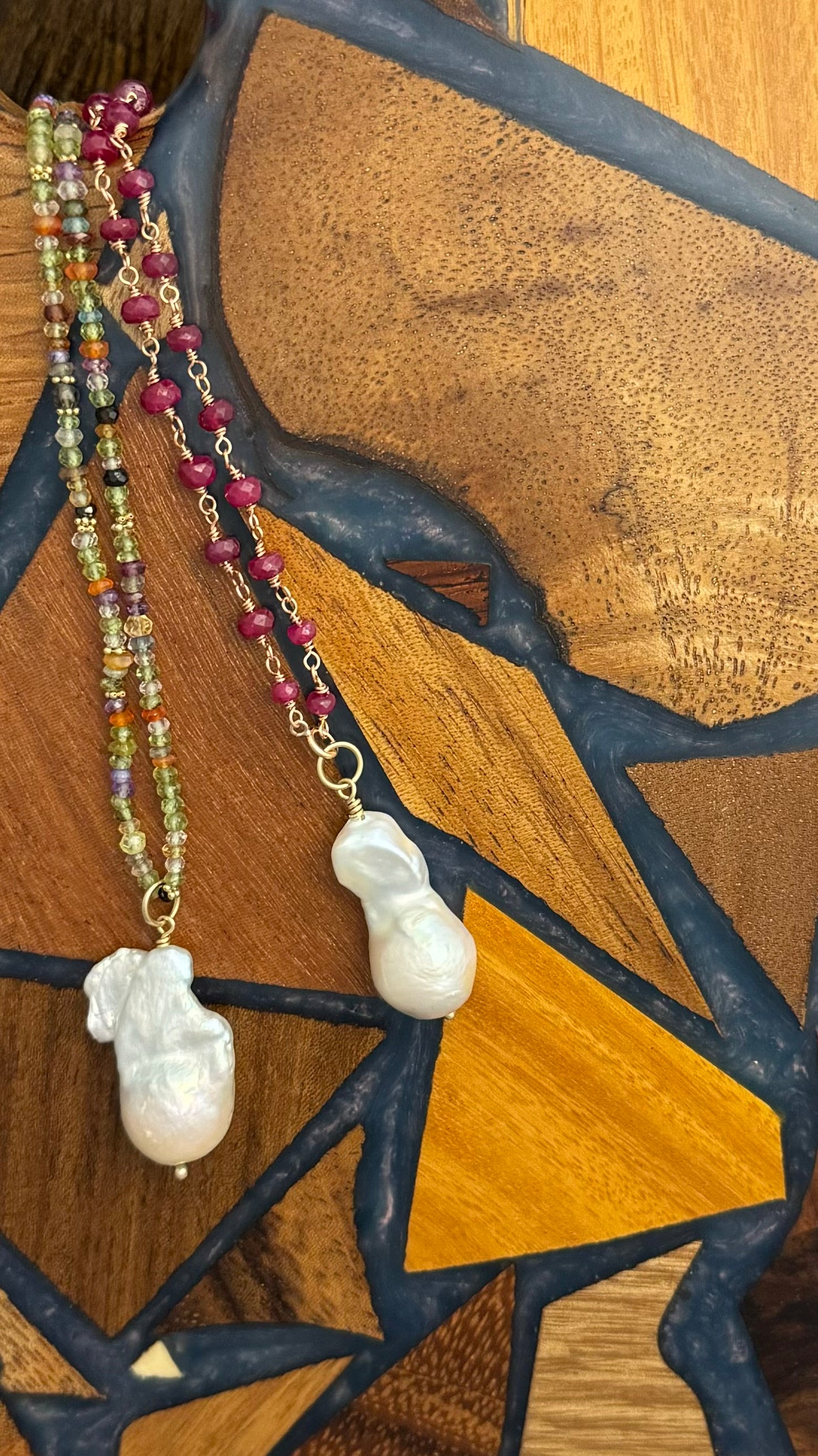 14k + Baroque Pearl Pendant