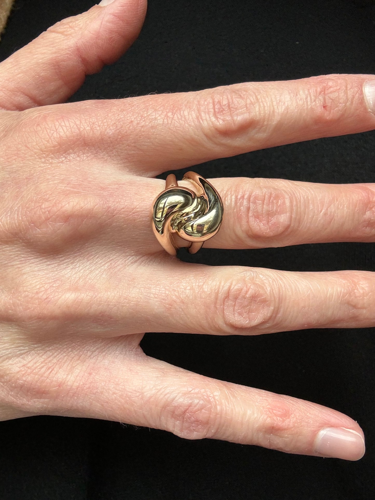 Estate 14k + Domed Bypass Ring