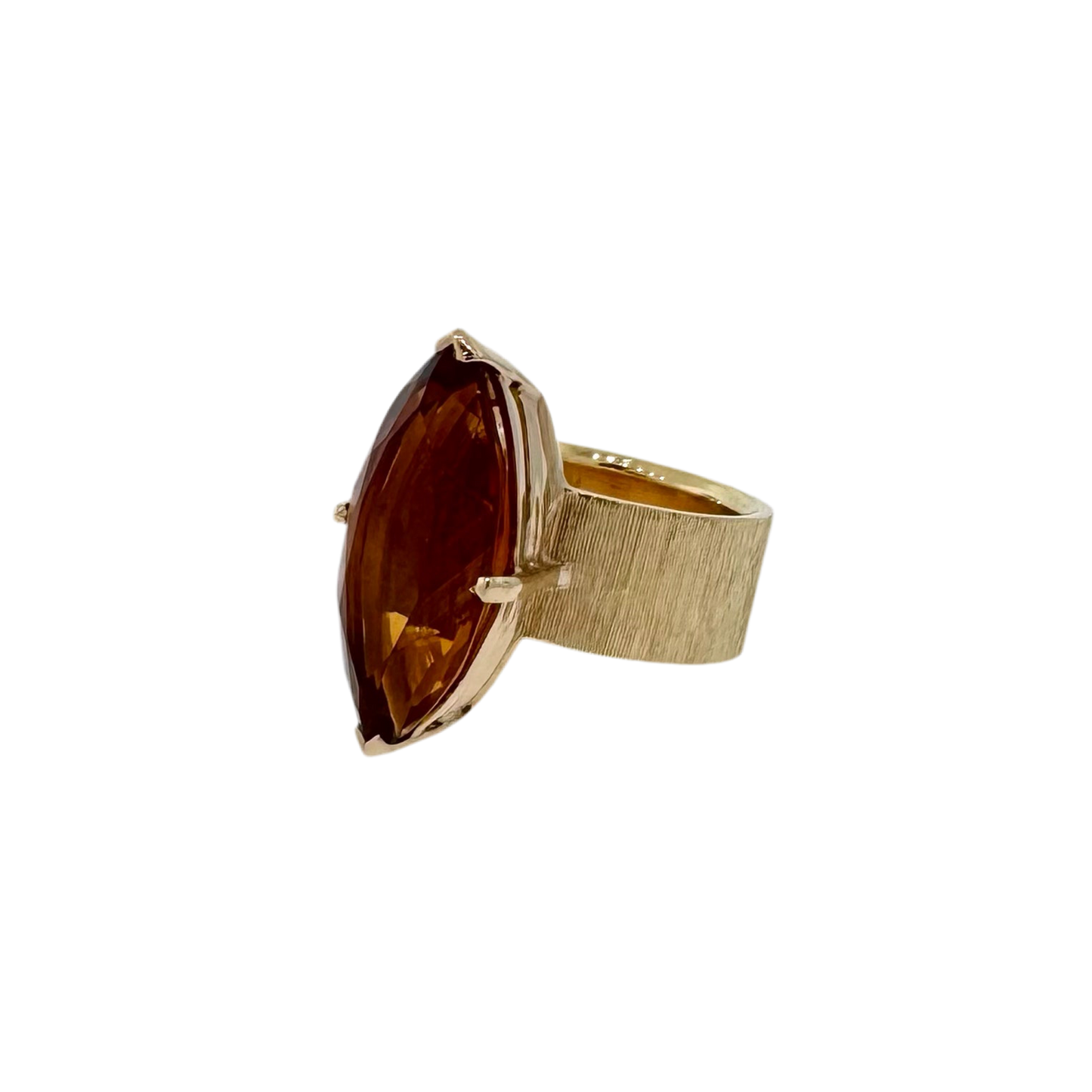 Estate 14k + Citrine Cocktail Ring