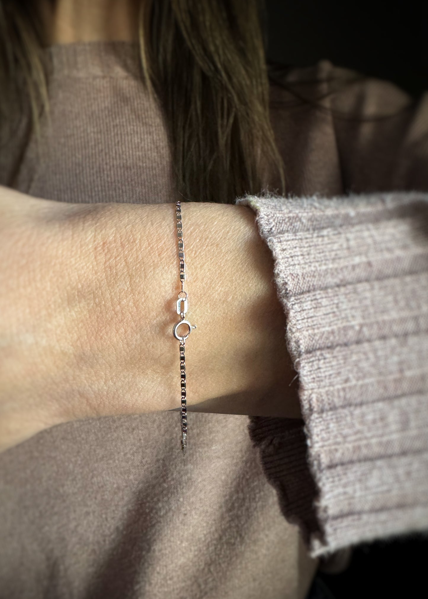 14k + Mirror Chain Bracelet