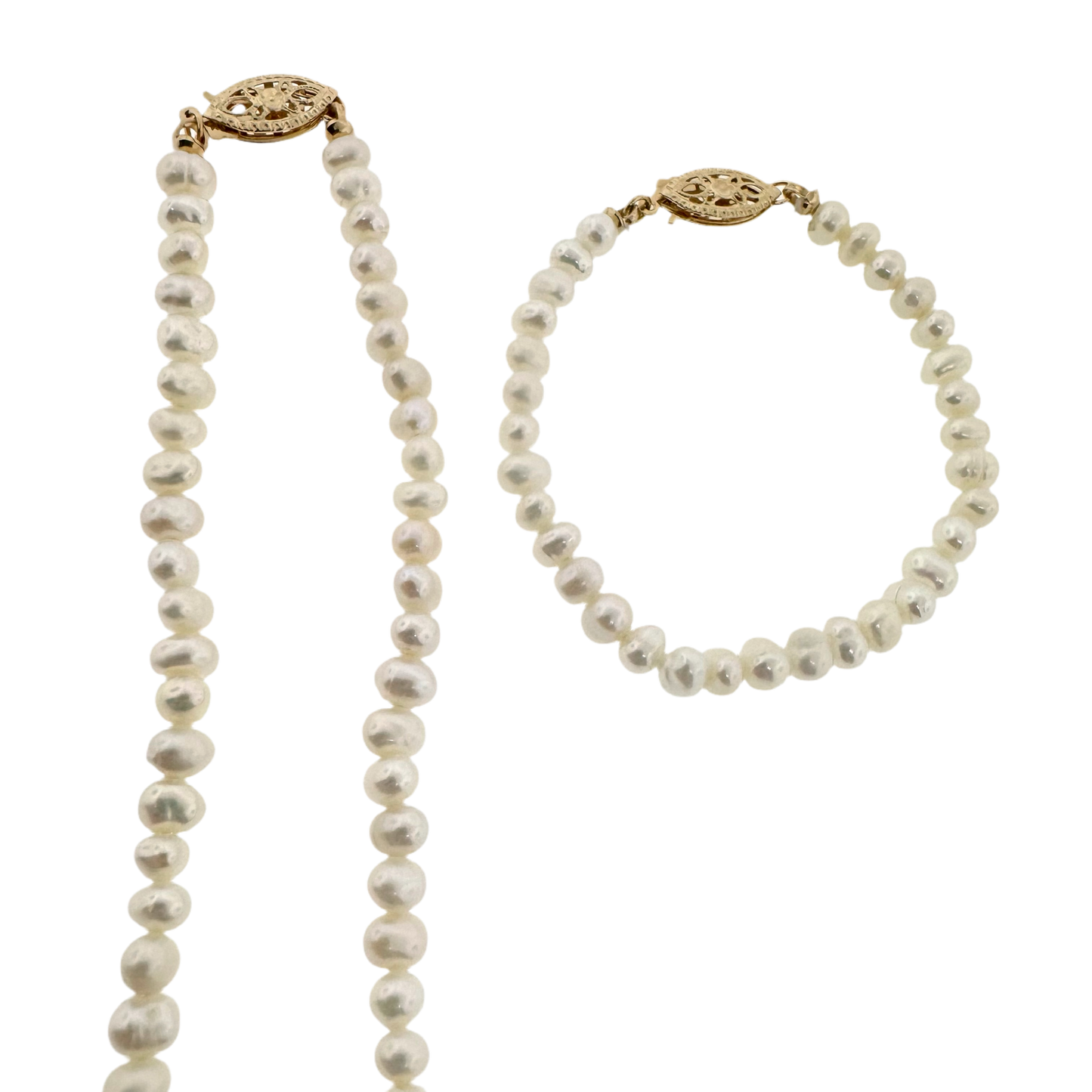 14k + Daughter's First Pearls Set