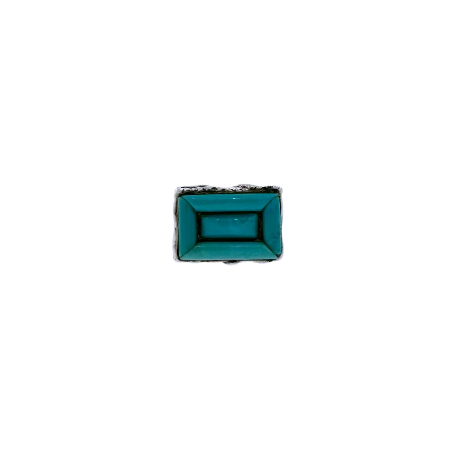 Estate Designer Sterling Silver + Turquoise Ring