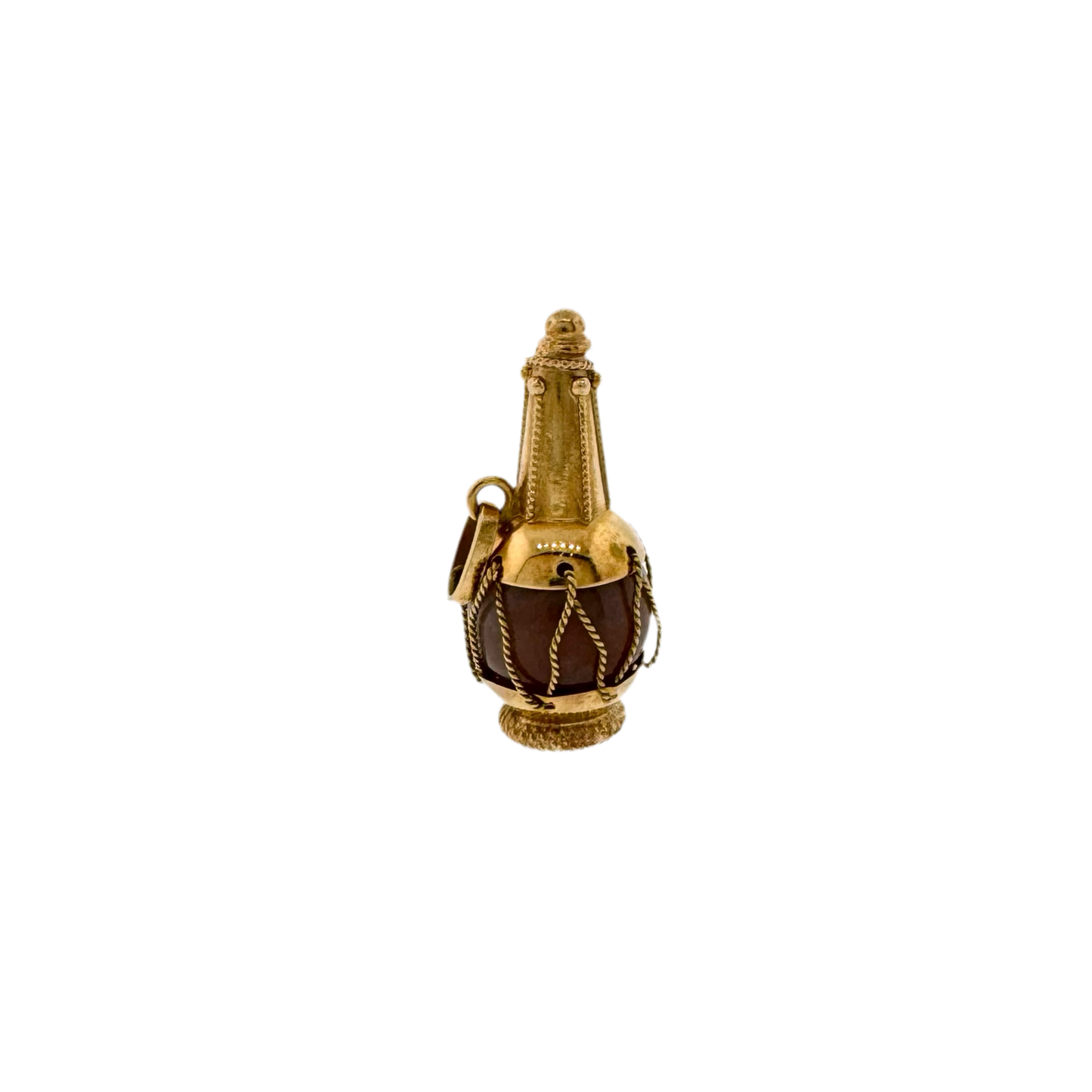 Estate 18k + Chianti Bottle Charm