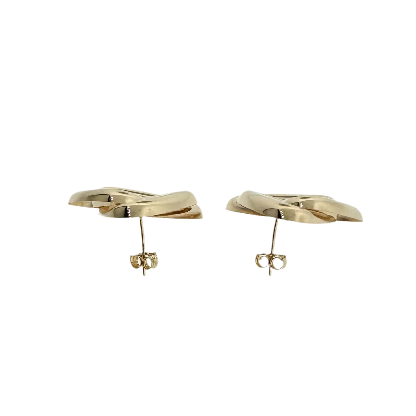 Estate 14k + Triangle Earrings