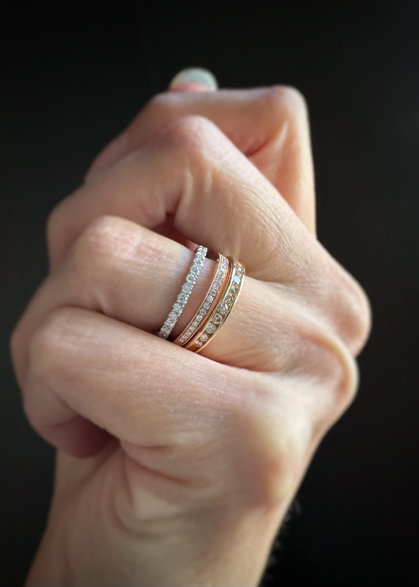 14k + Diamond Band