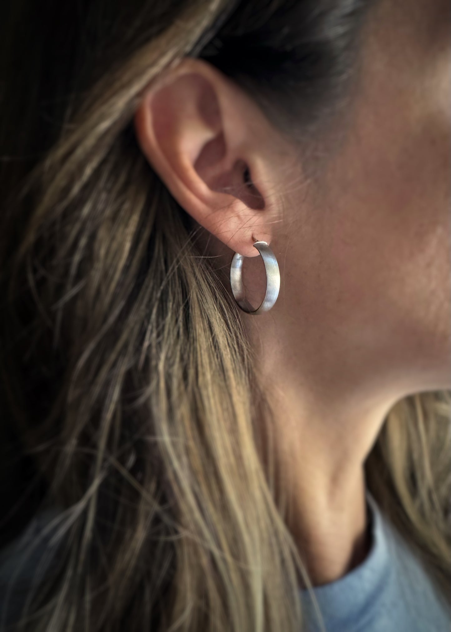Estate 14k + Classic Hoop Earrings