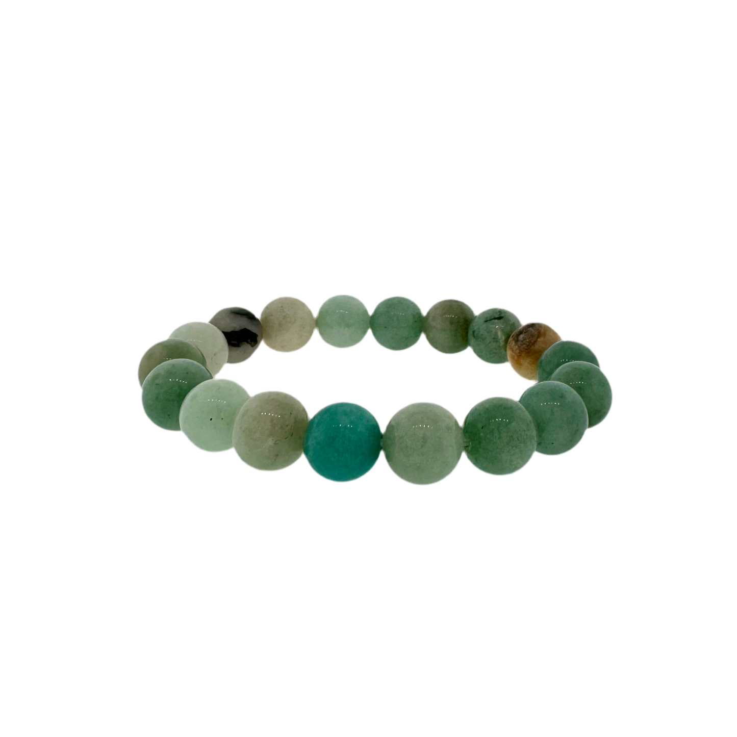 Smooth Aventurine Bead Stretch Bracelet