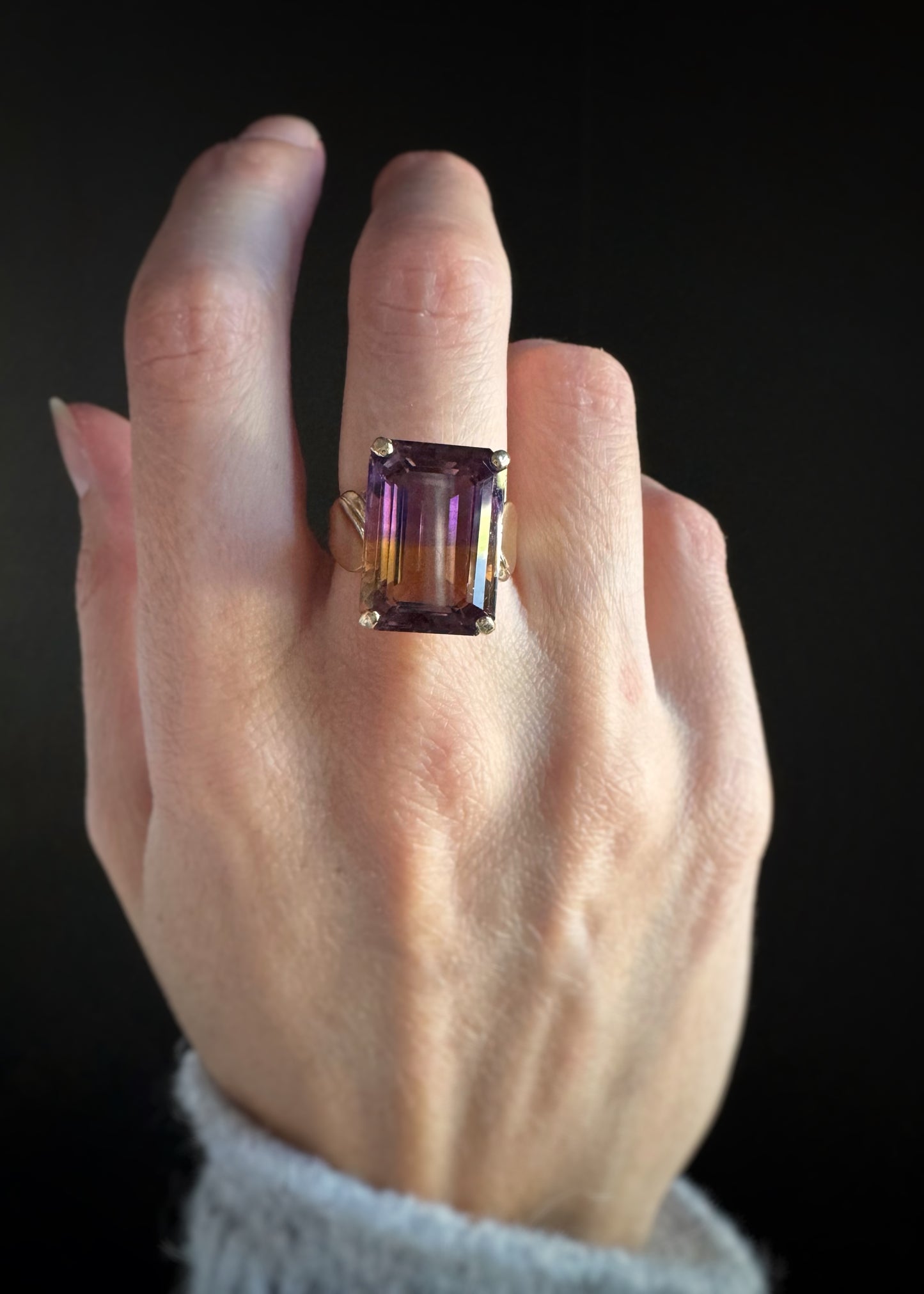 Estate 14k + Ametrine Cocktail Ring
