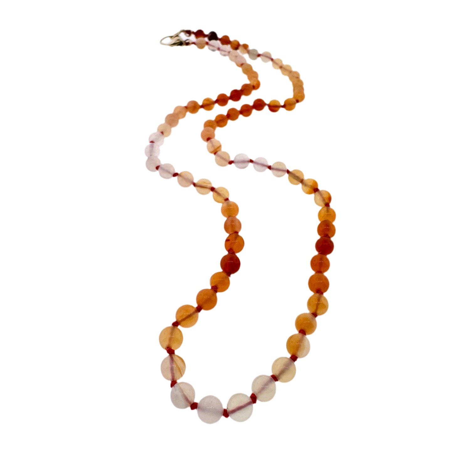 14k + Ombre Carnelian Choker Necklace