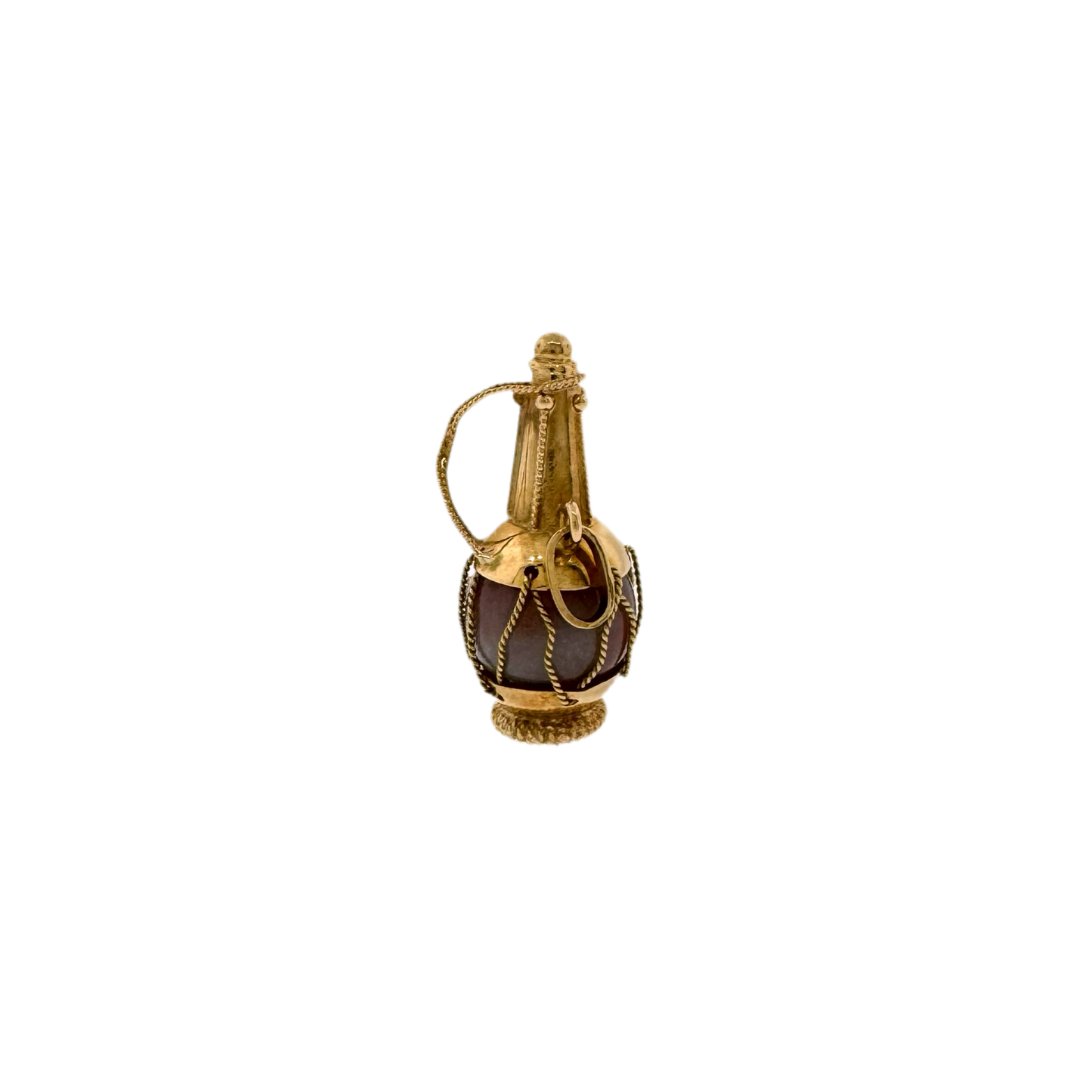 Estate 18k + Chianti Bottle Charm