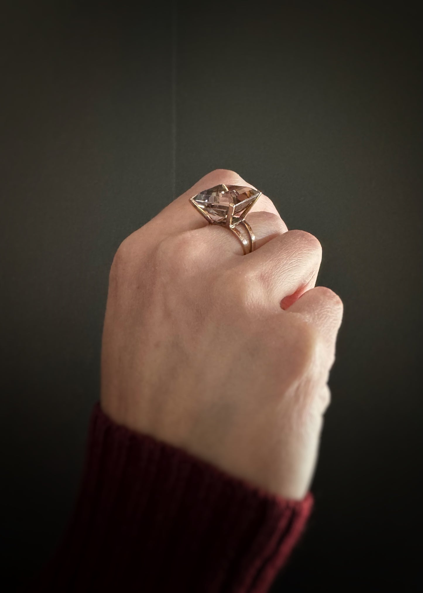 Estate 14k + Smoky Quartz Cocktail Ring