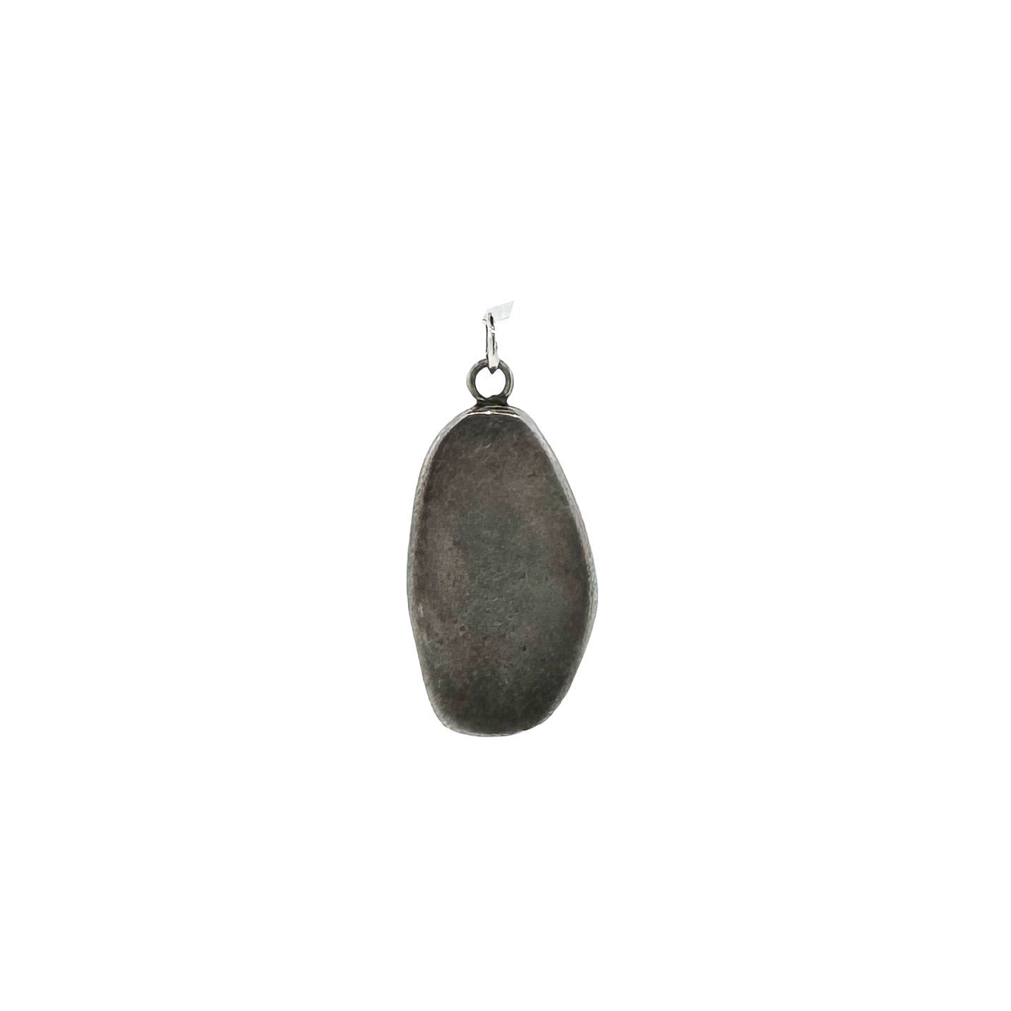 Estate Sterling Silver + Elk Tooth Pendant Charm