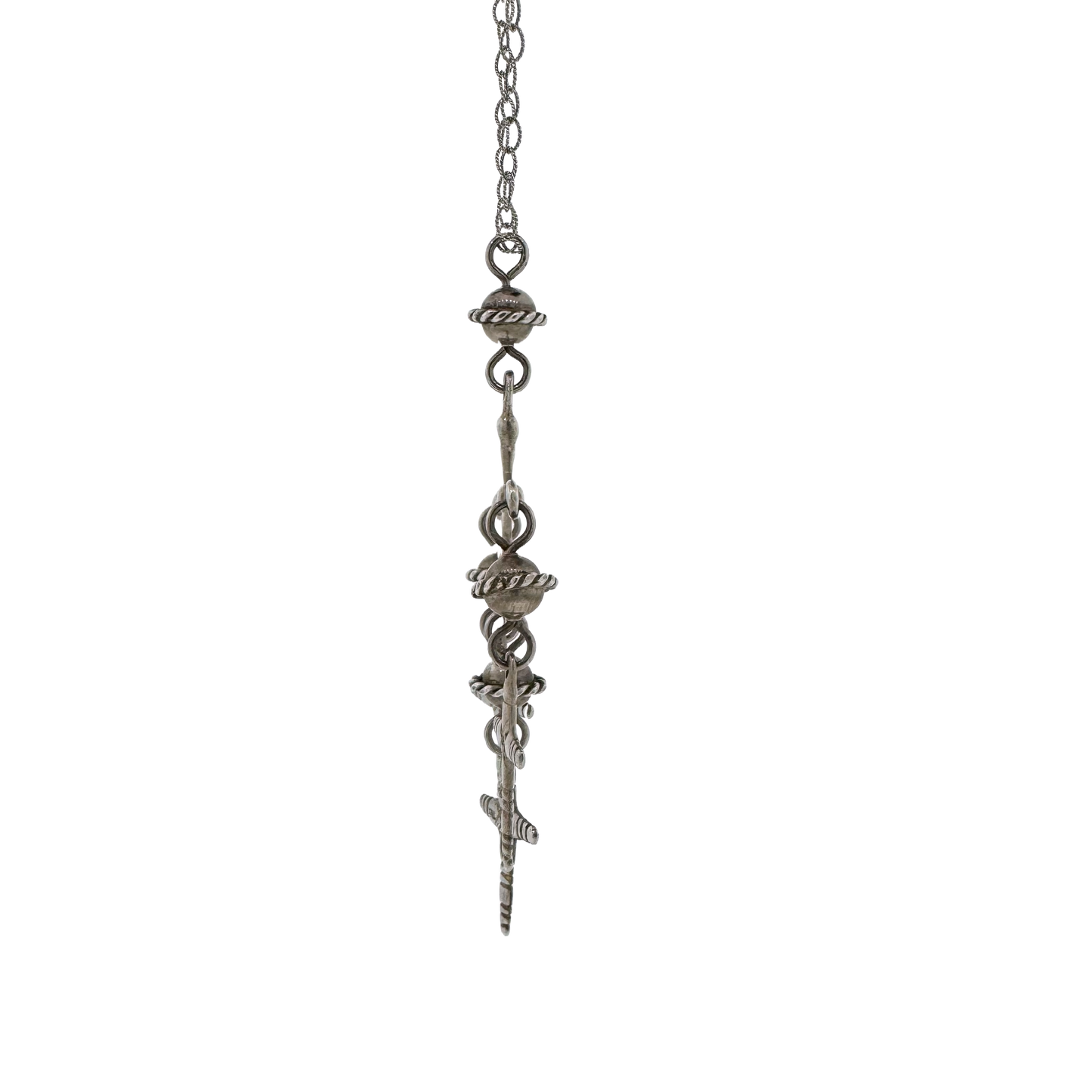 Vintage Sterling Silver + Crosses Necklace