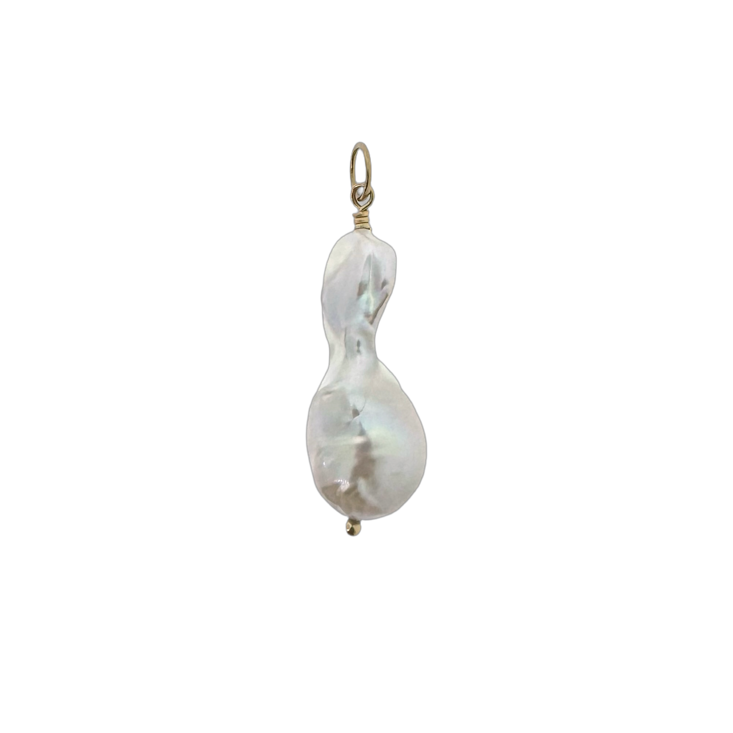 14k + Baroque Pearl Pendant