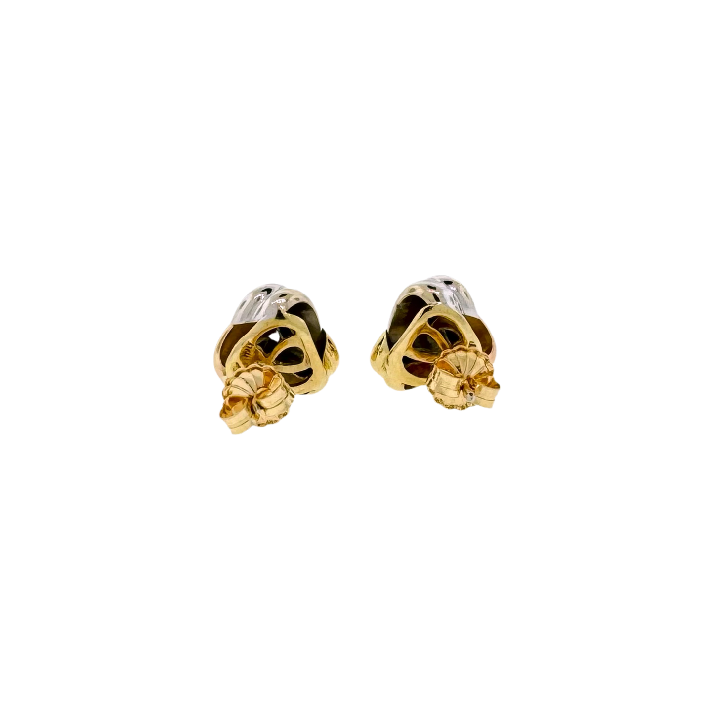 Estate Roberto Coin 18k Tri-Color Knot Earrings