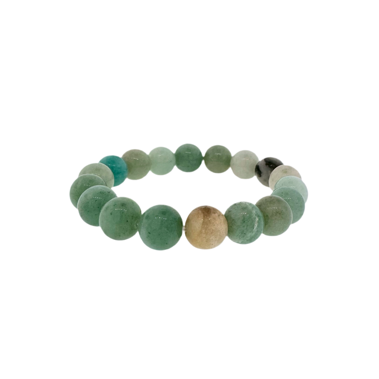 Smooth Aventurine Bead Stretch Bracelet
