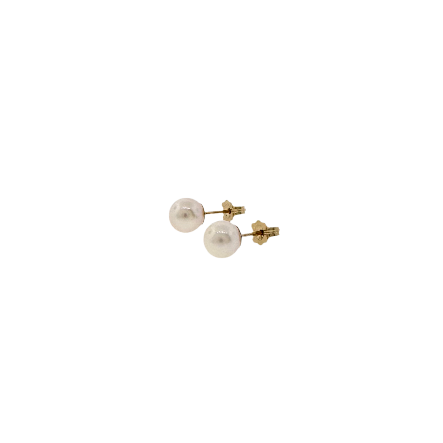14k + 6mm Pearl Stud Earrings
