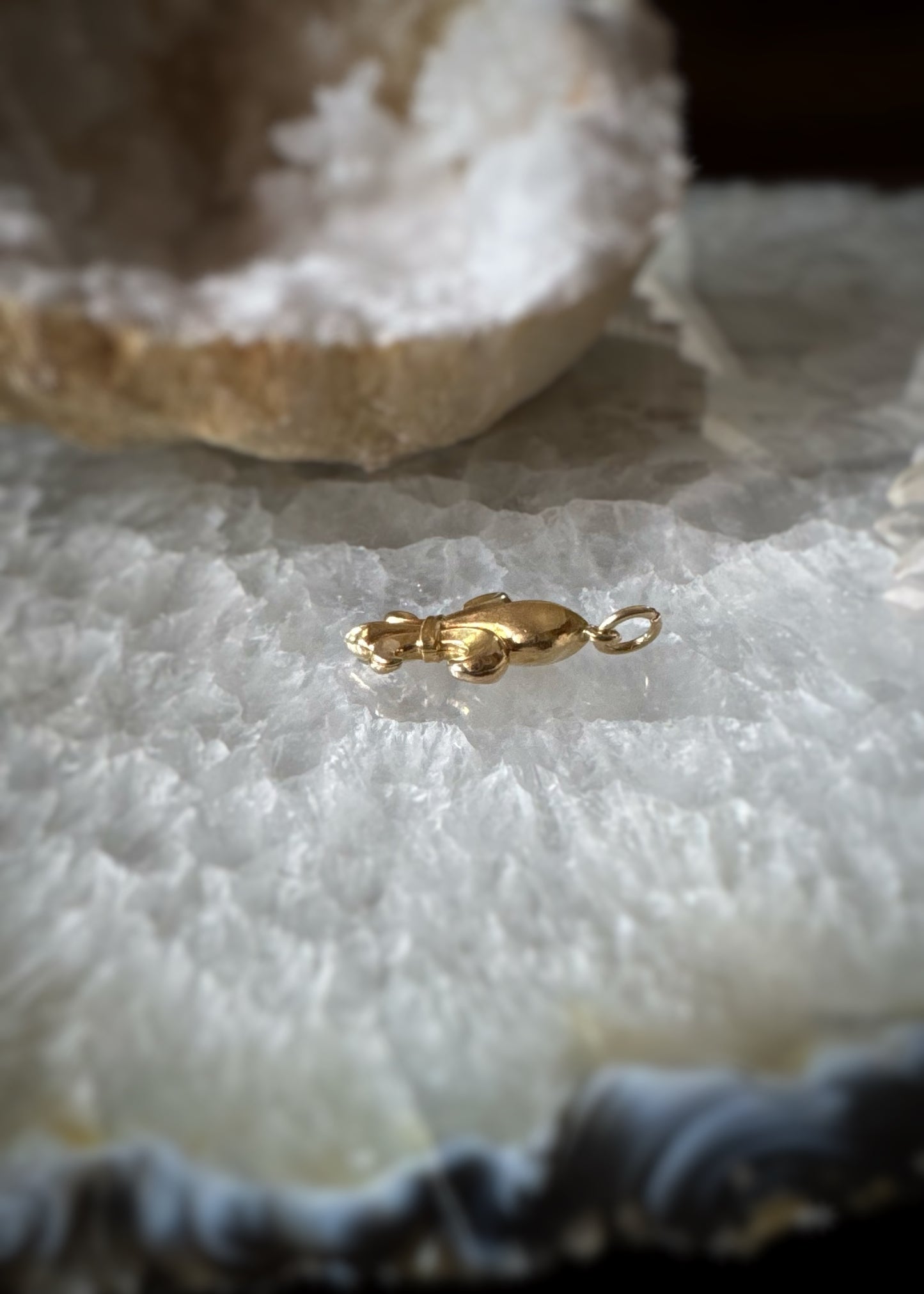 Estate 14k + Fleur-de-lis Charm