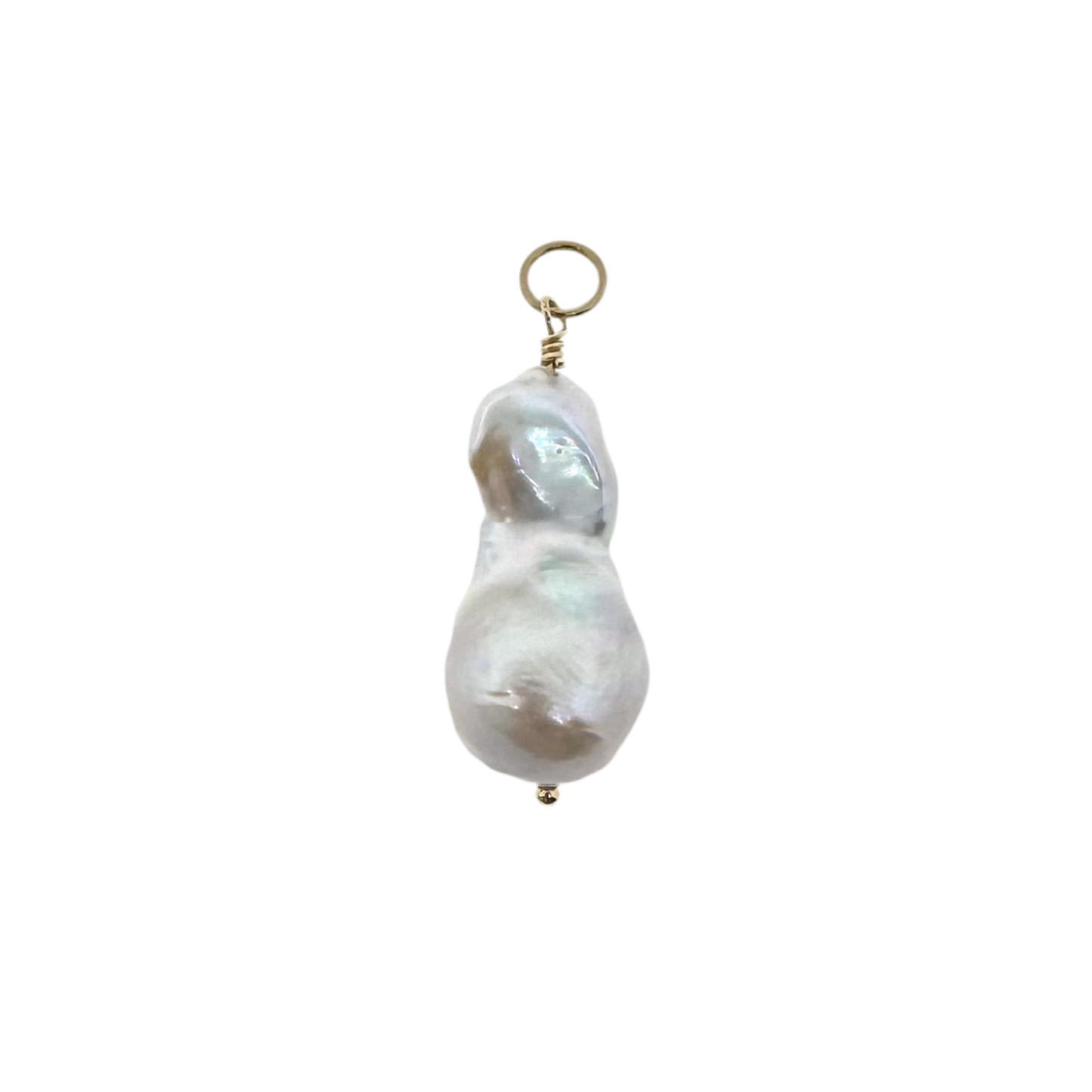 14k + Baroque Pearl Pendant