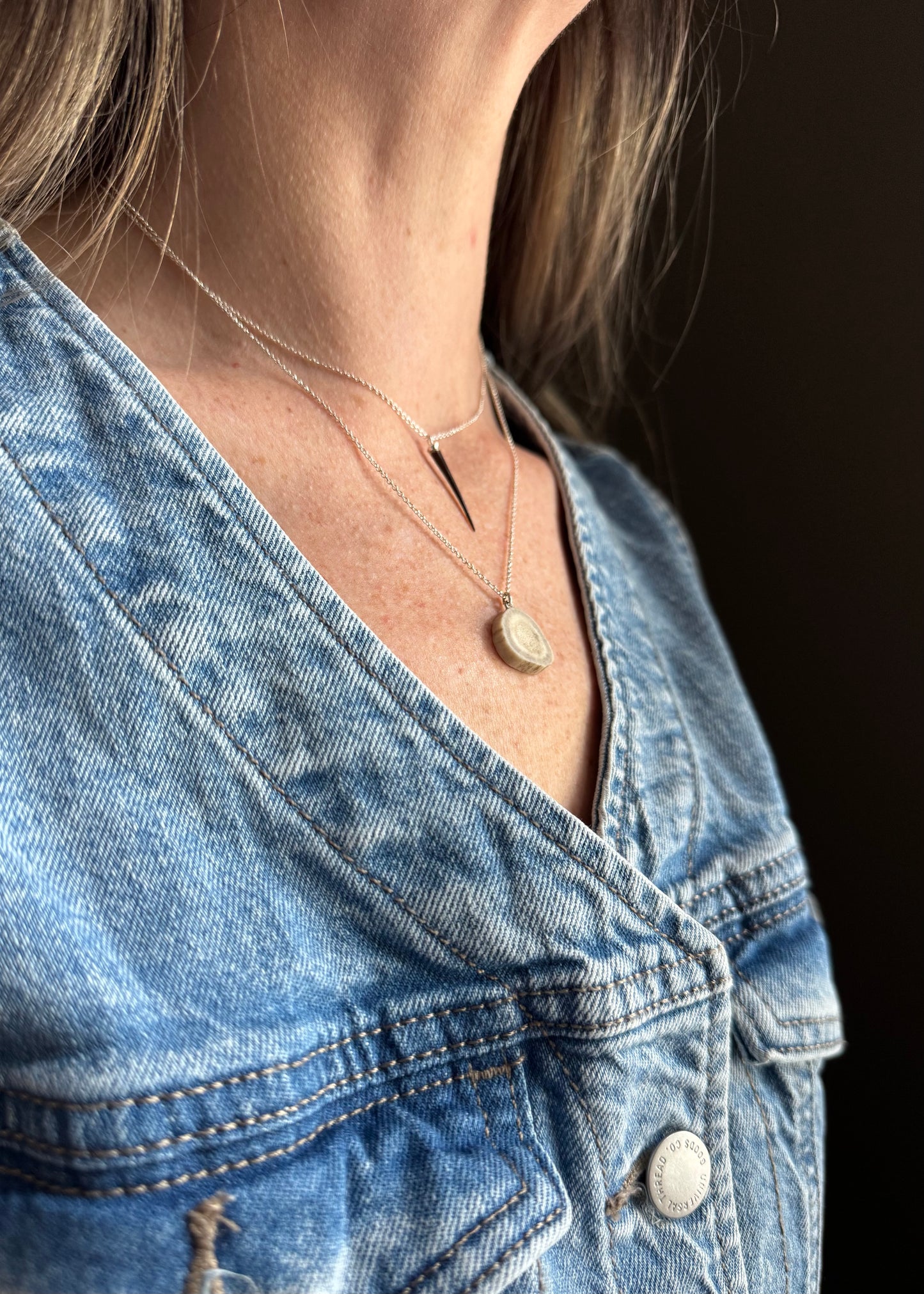 Sterling + Porcupine Quill Necklace