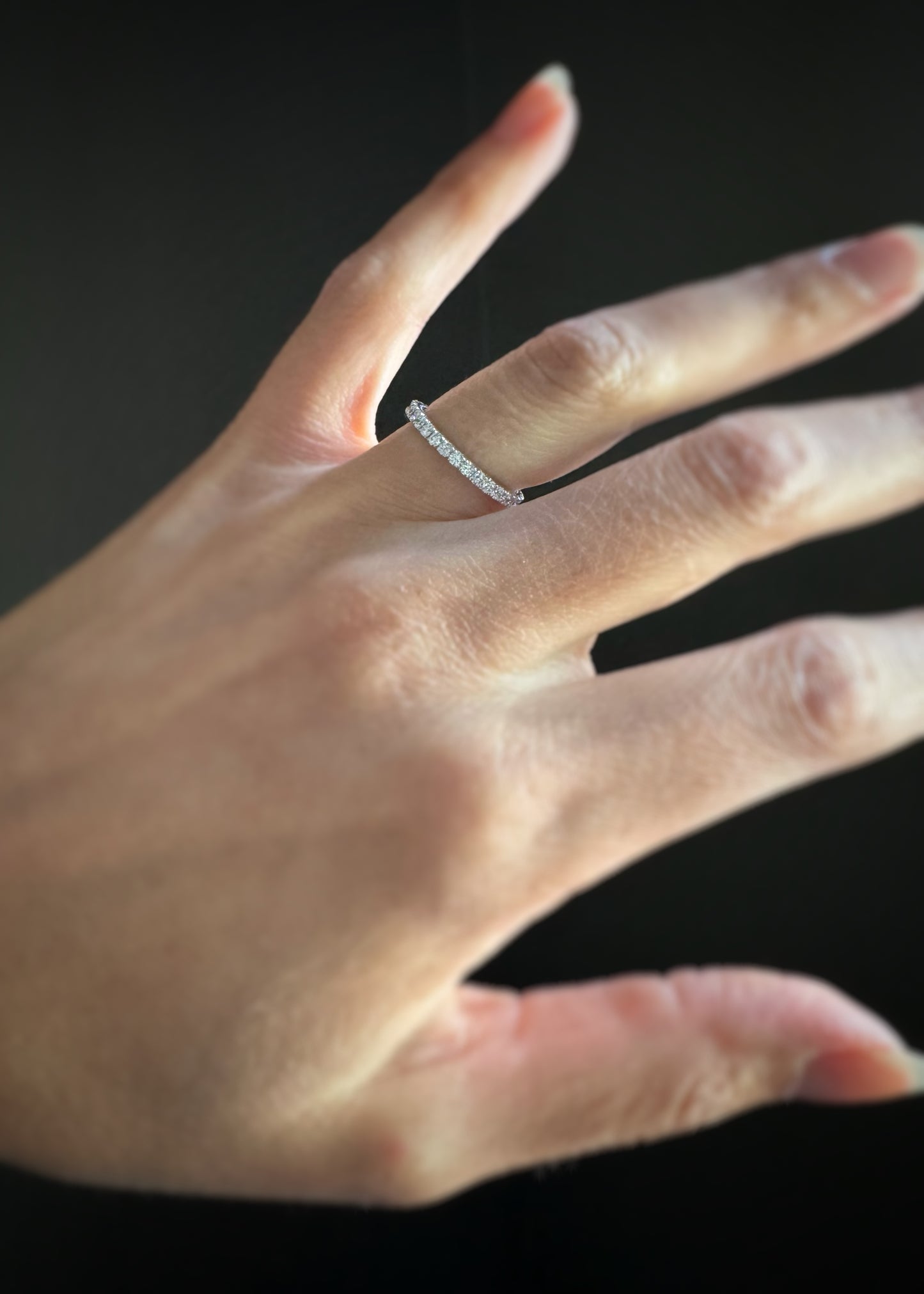 Estate 14k + Diamond Eternity Band