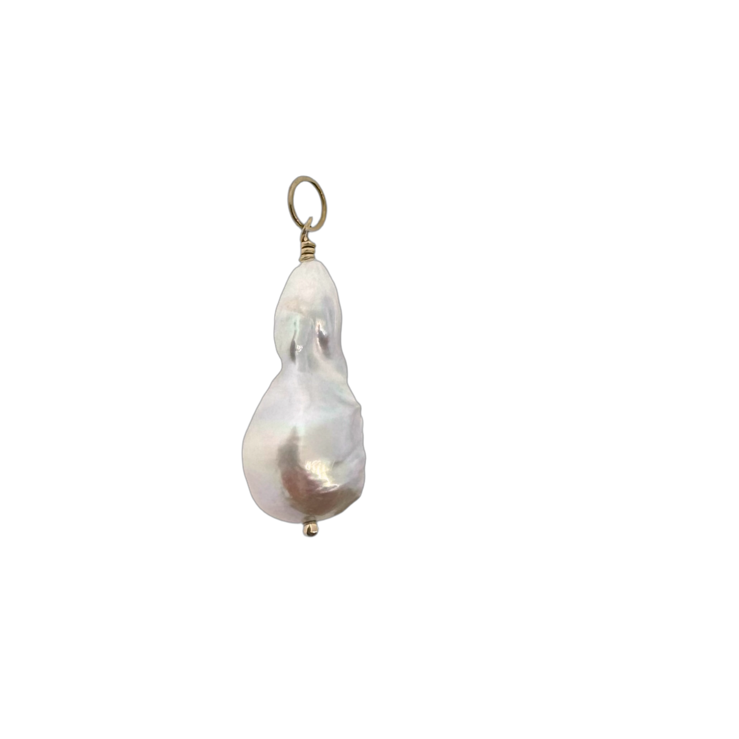 14k + Baroque Pearl Pendant