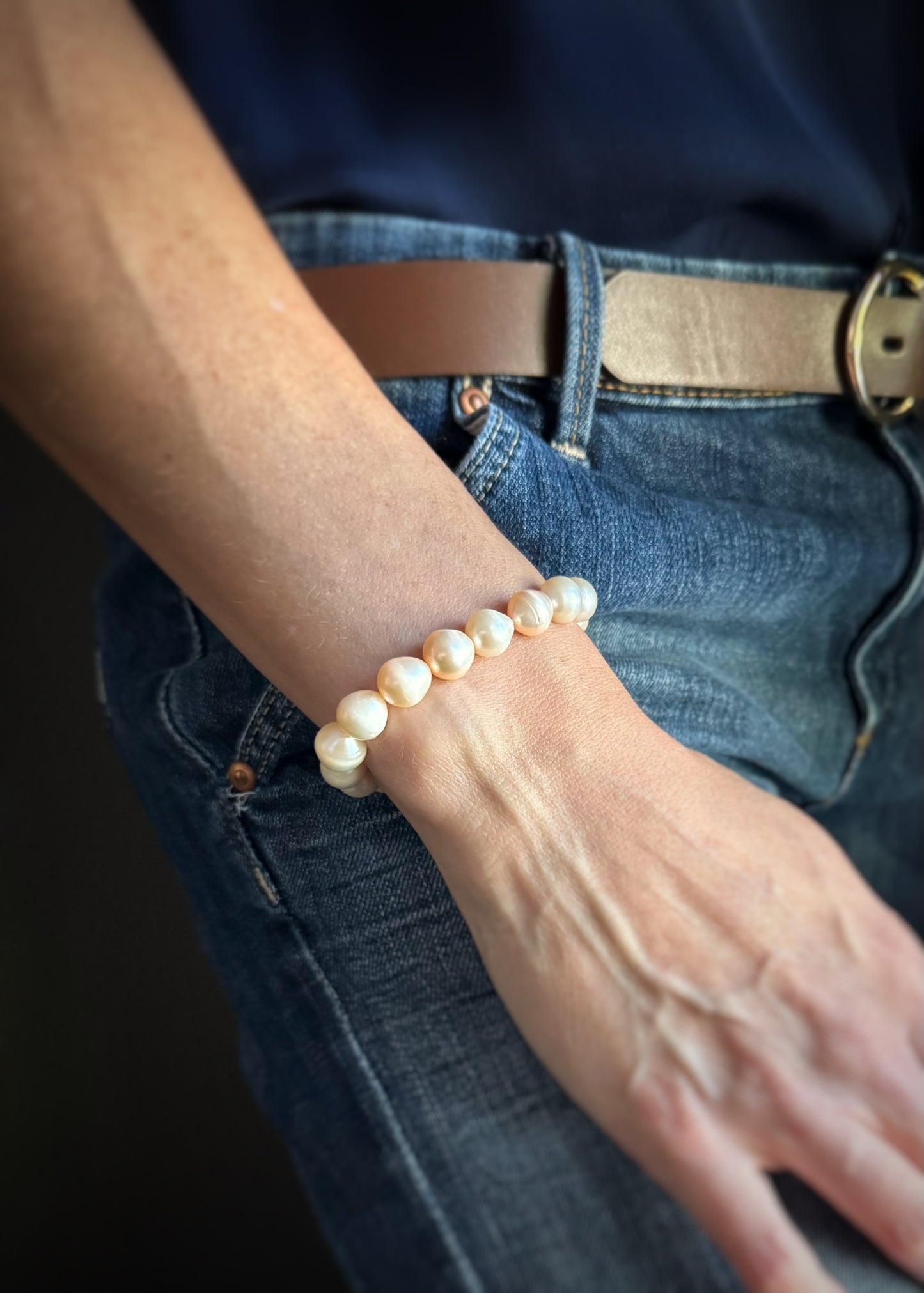 Baroque Pearl Stretch Bracelet