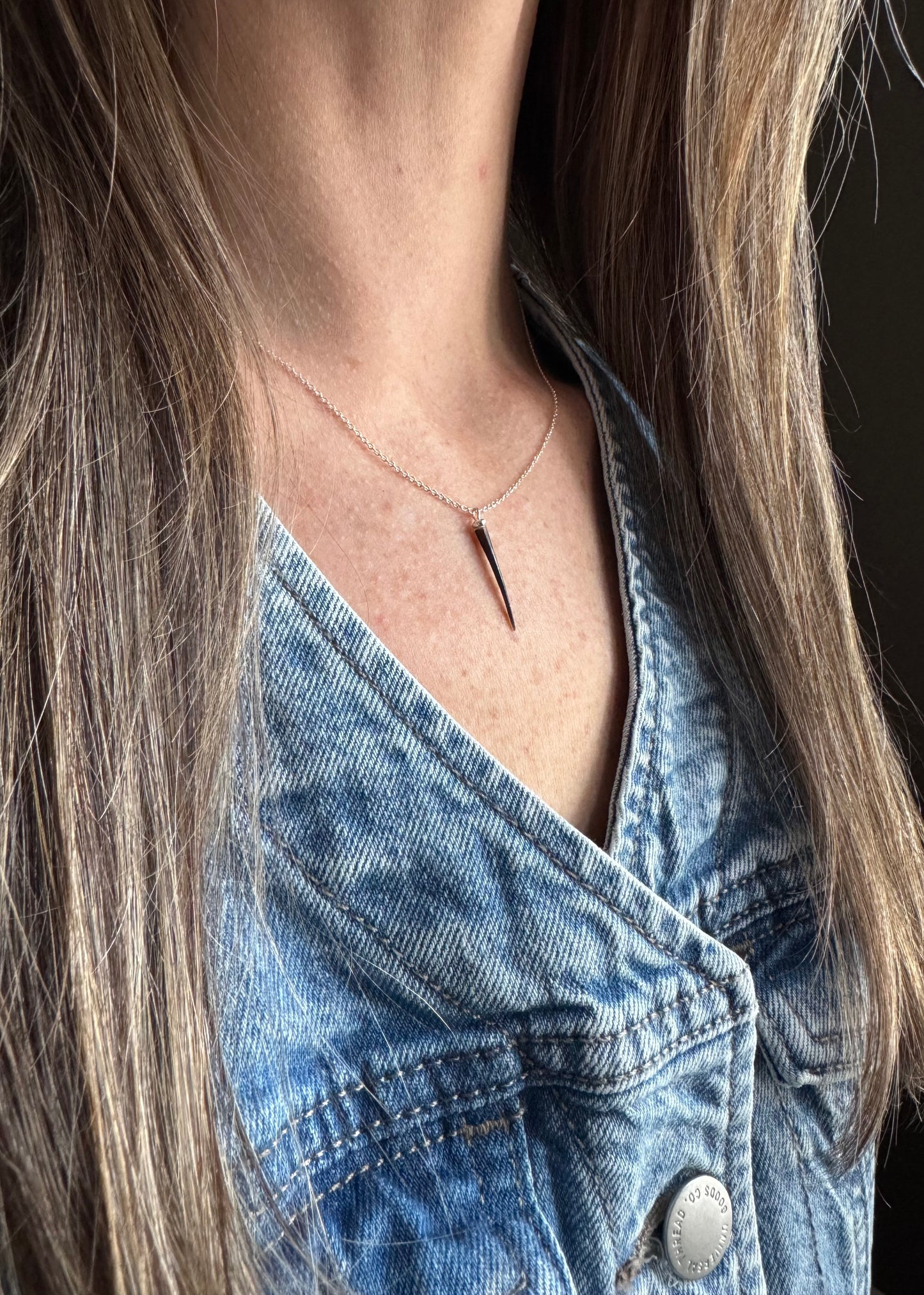 Sterling + Porcupine Quill Necklace