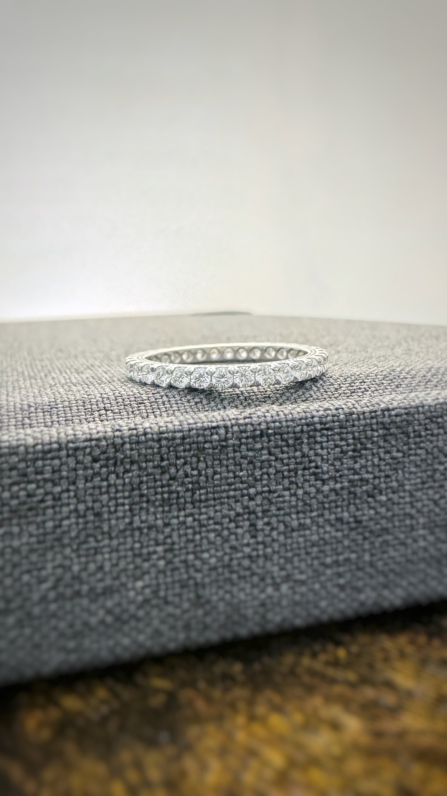 Estate 14k + Diamond Eternity Band