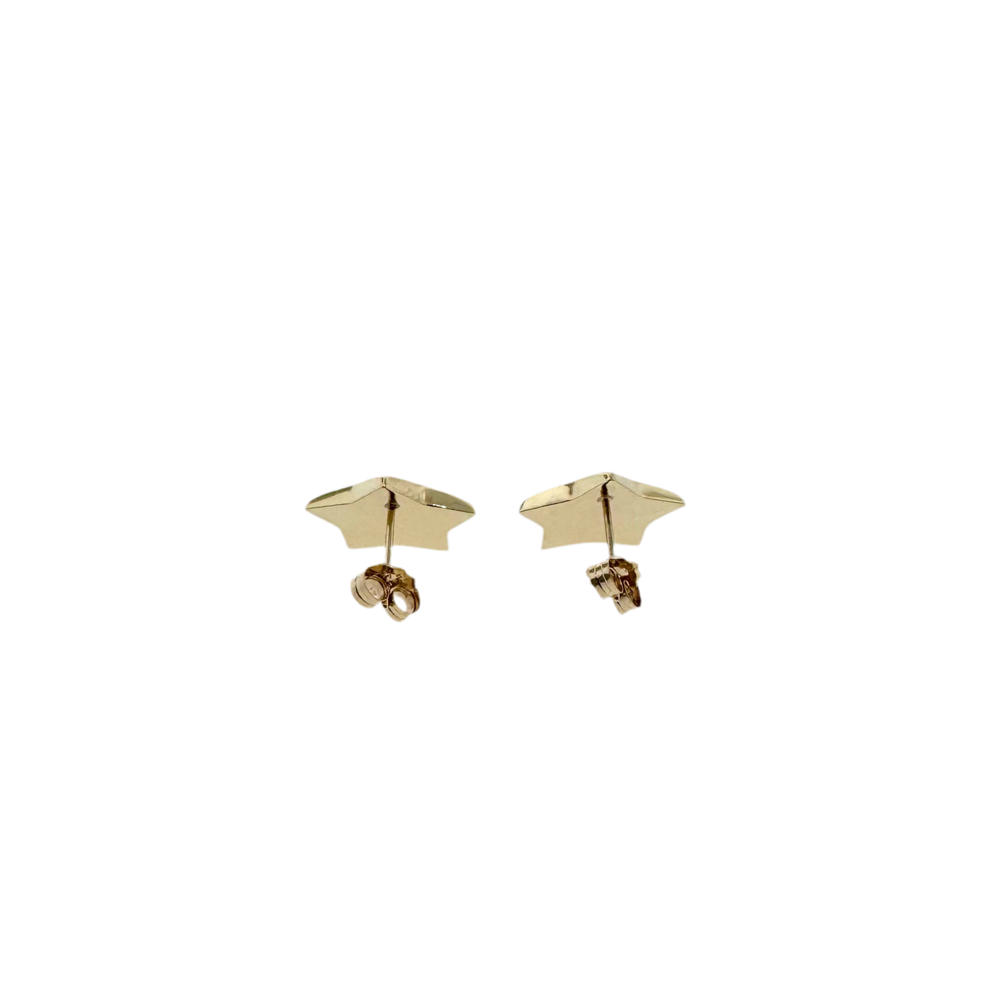 Estate 14k + Star Stud Earrings