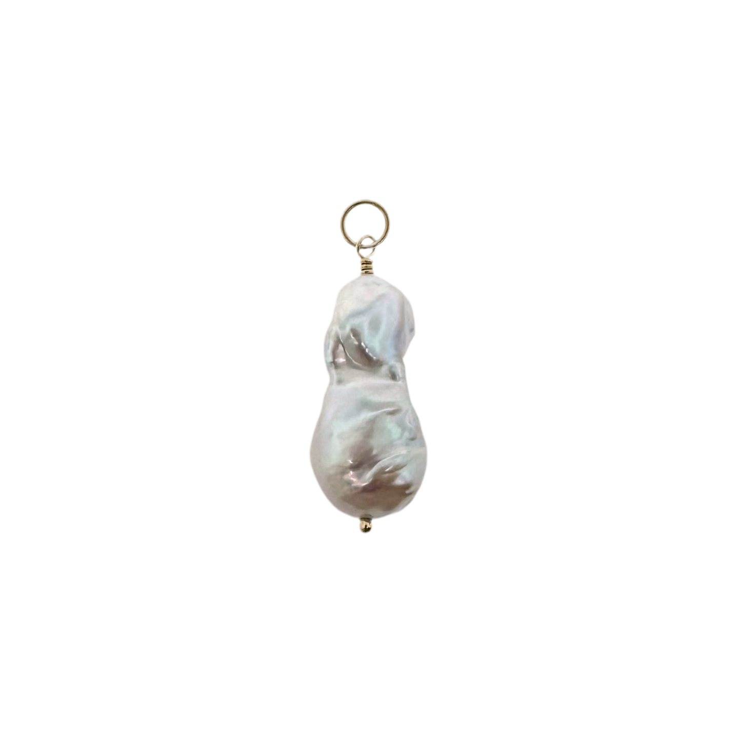 14k + Baroque Pearl Pendant