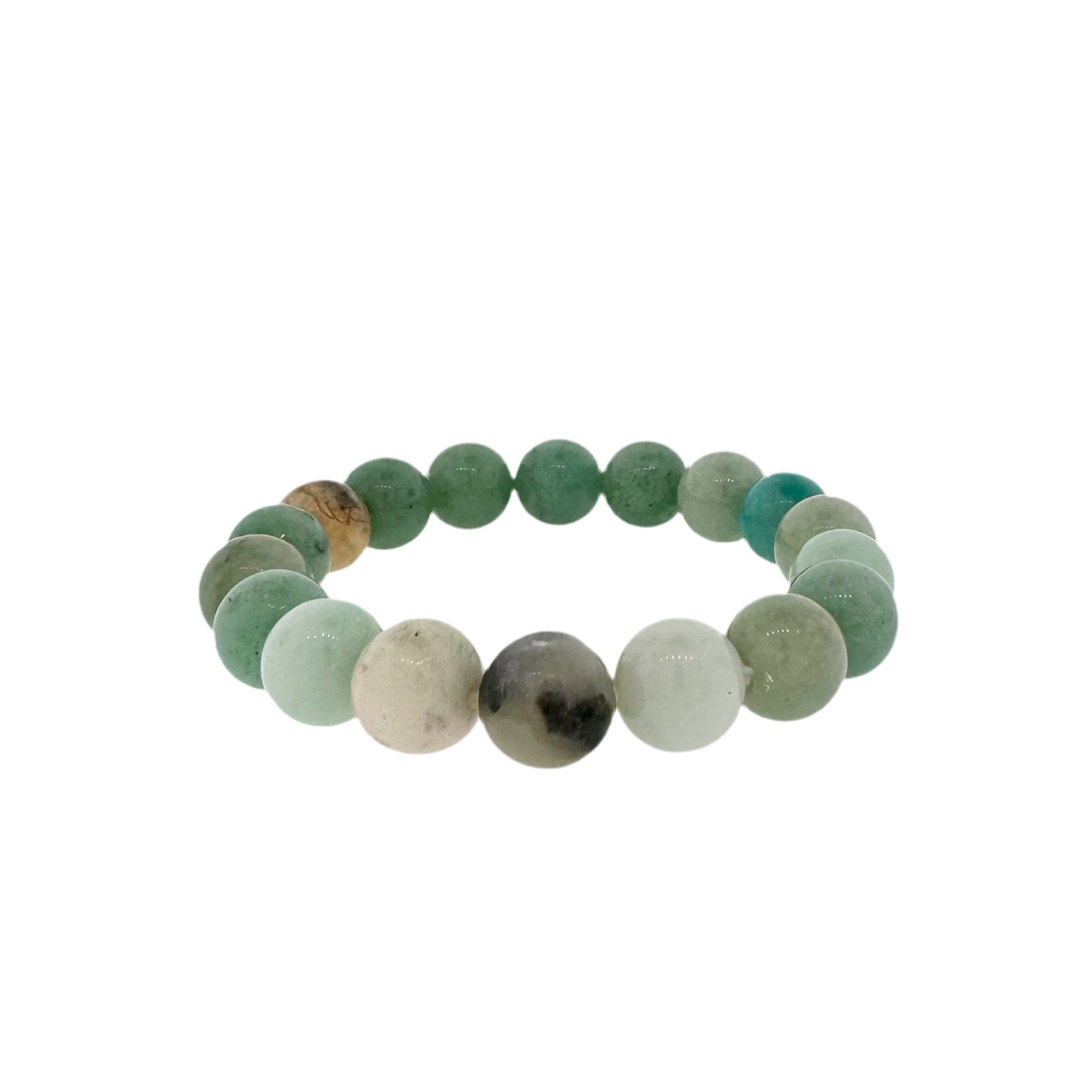 Smooth Aventurine Bead Stretch Bracelet