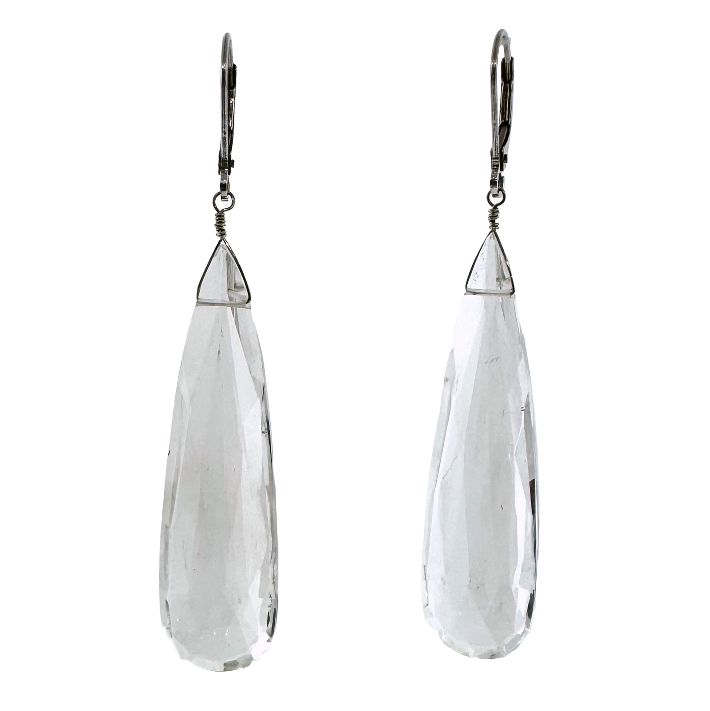 14k + Quartz Briolette Earrings XL