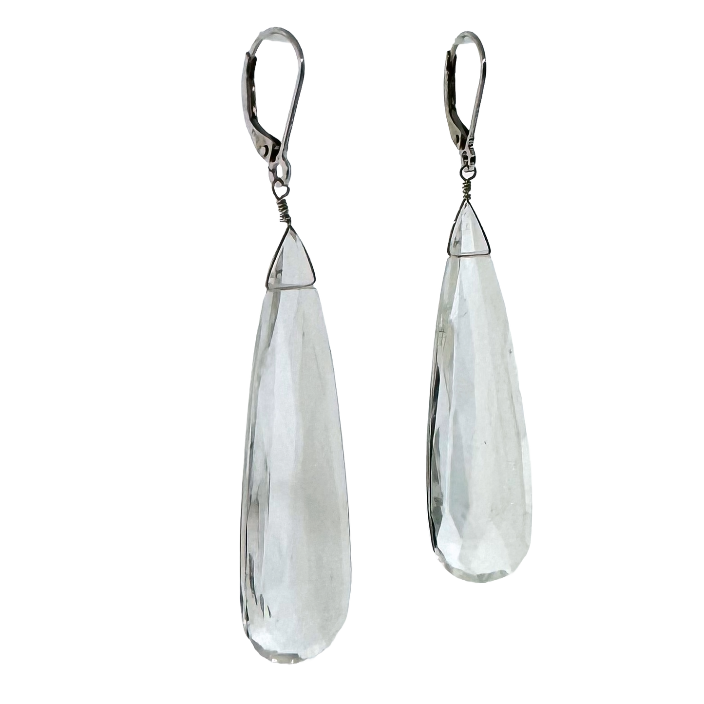 14k + Quartz Briolette Earrings XL