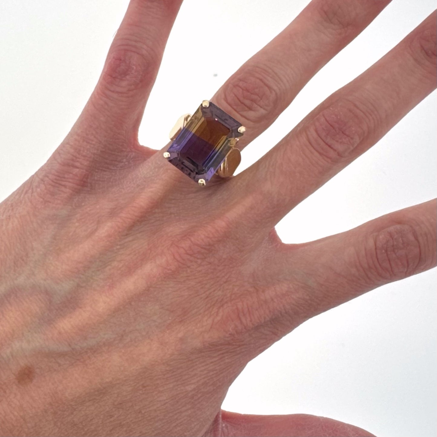 Estate 14k + Ametrine Cocktail Ring